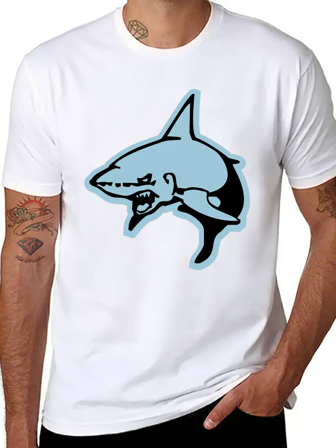 Shark Essential Cotton Tee For Daily Outfits – Unisex Style