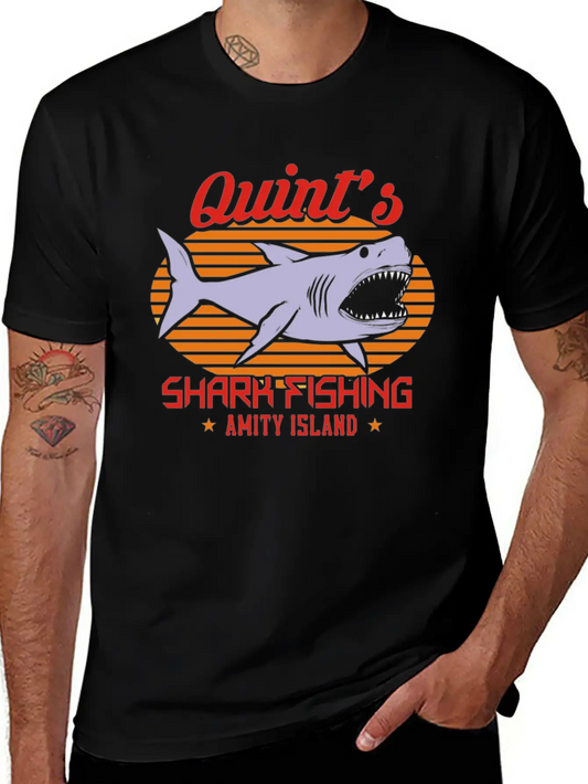 Shark Fishing Relaxed Everyday Tee – Lightweight And Durable Cotton