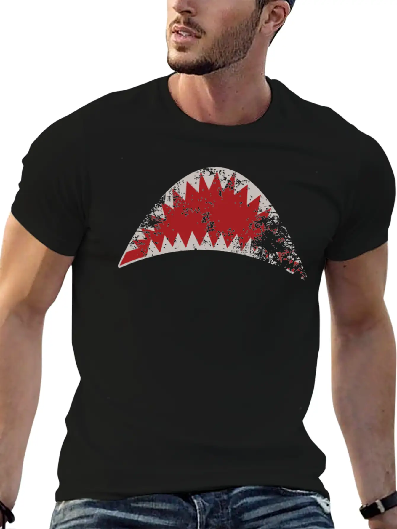 Shark Hierarchy Classic Fit Graphic Tee For Daily Comfort – Unisex Cotton Shirt