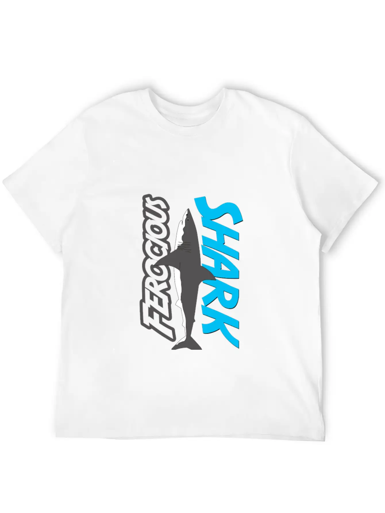Shark Lightweight Cotton T-Shirt – Daily Comfort Graphic Shirt