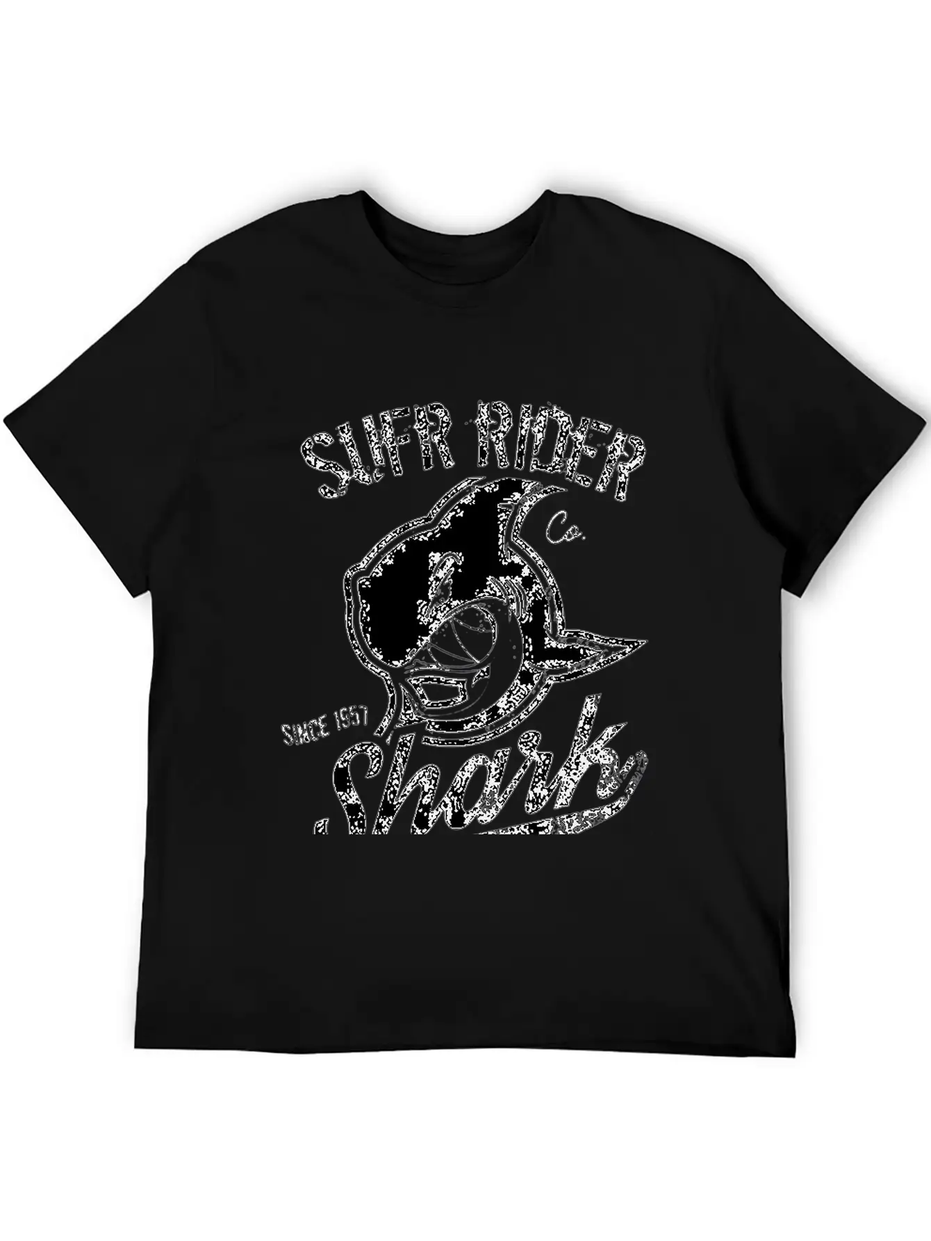 Shark Pattern Unisex Casual T-Shirt – Clean Design For Daily Comfort