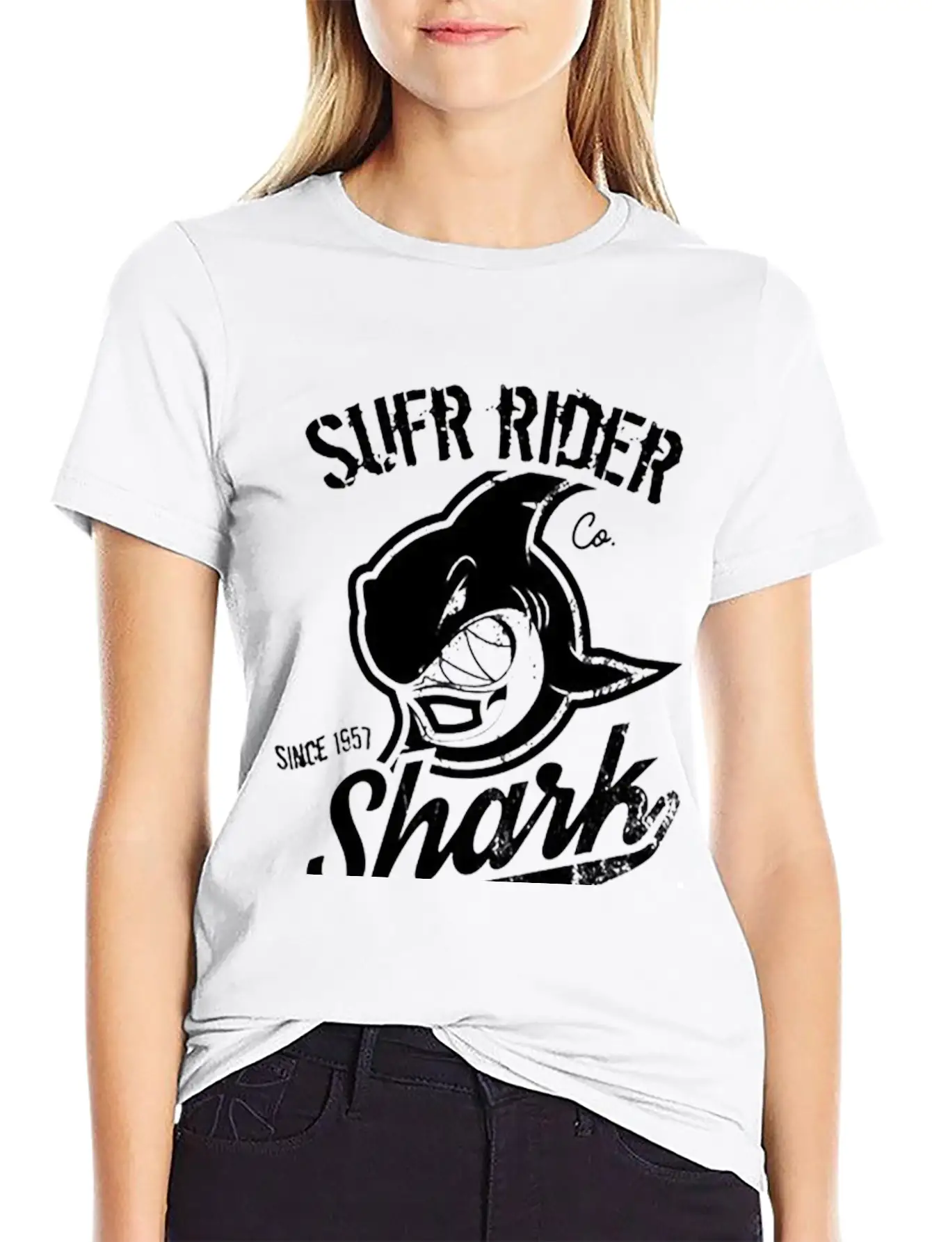 Shark Pattern Unisex Casual T-Shirt – Clean Design For Daily Comfort