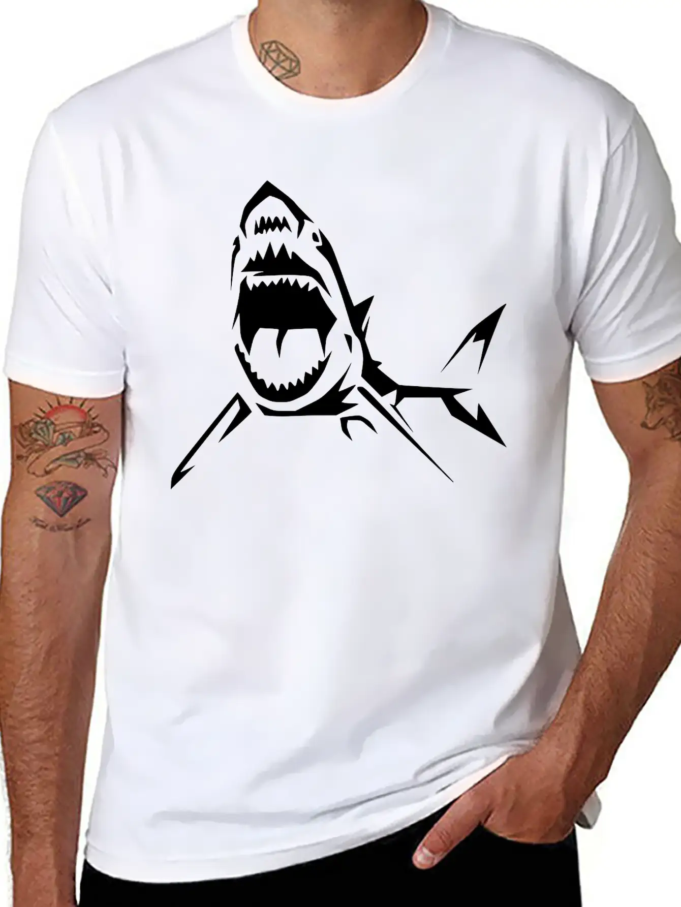 Shark Relaxed Everyday Tee – Lightweight And Durable Cotton