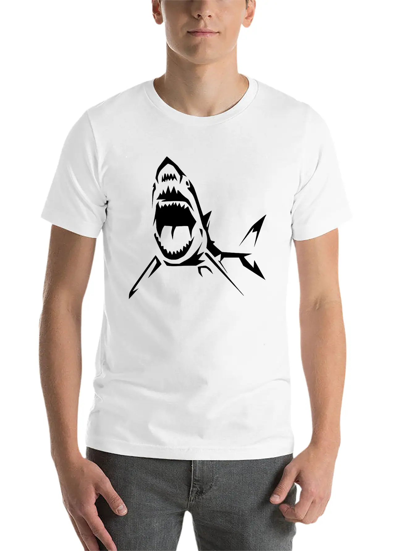 Shark Relaxed Everyday Tee – Lightweight And Durable Cotton