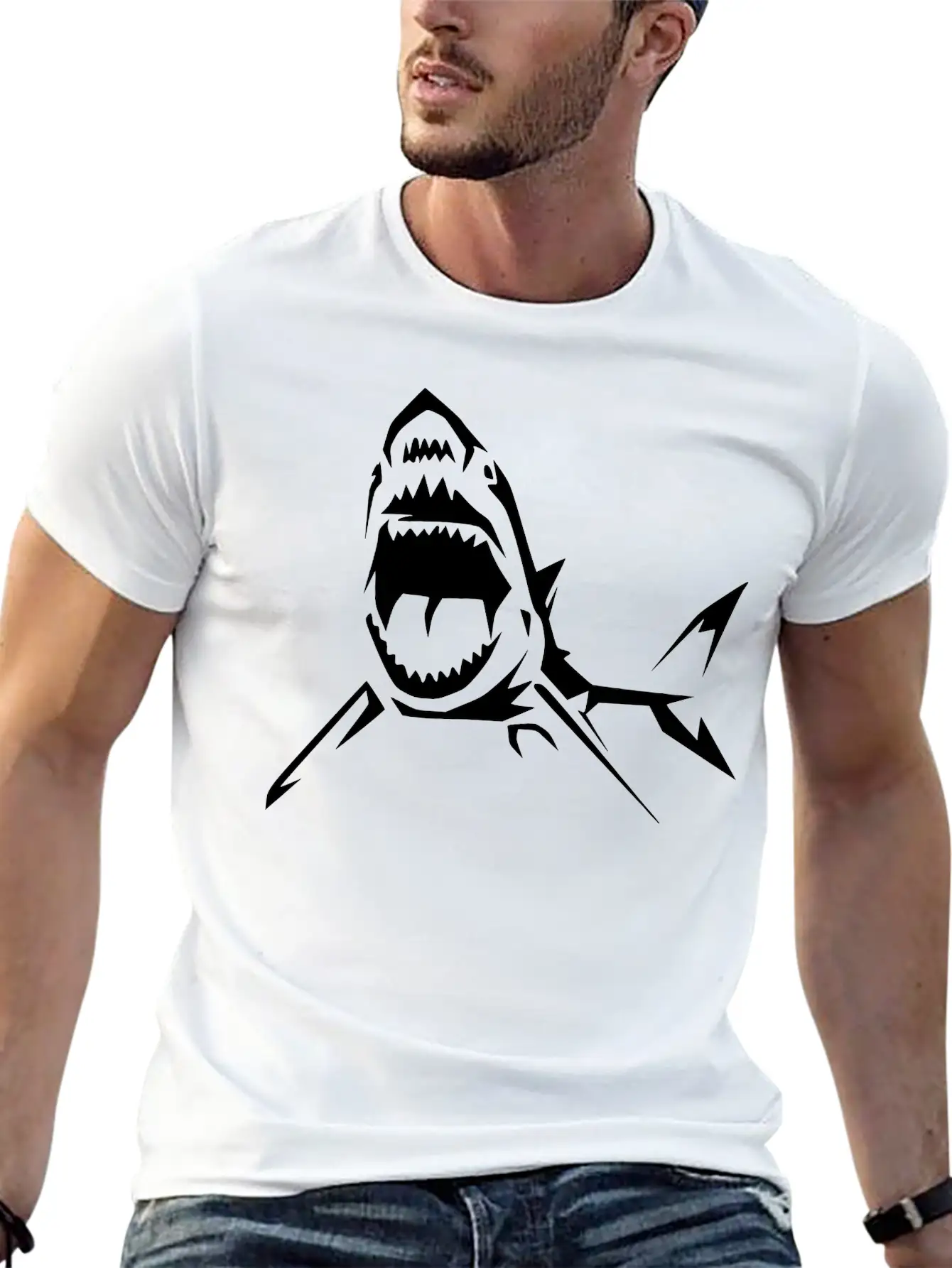 Shark Relaxed Everyday Tee – Lightweight And Durable Cotton