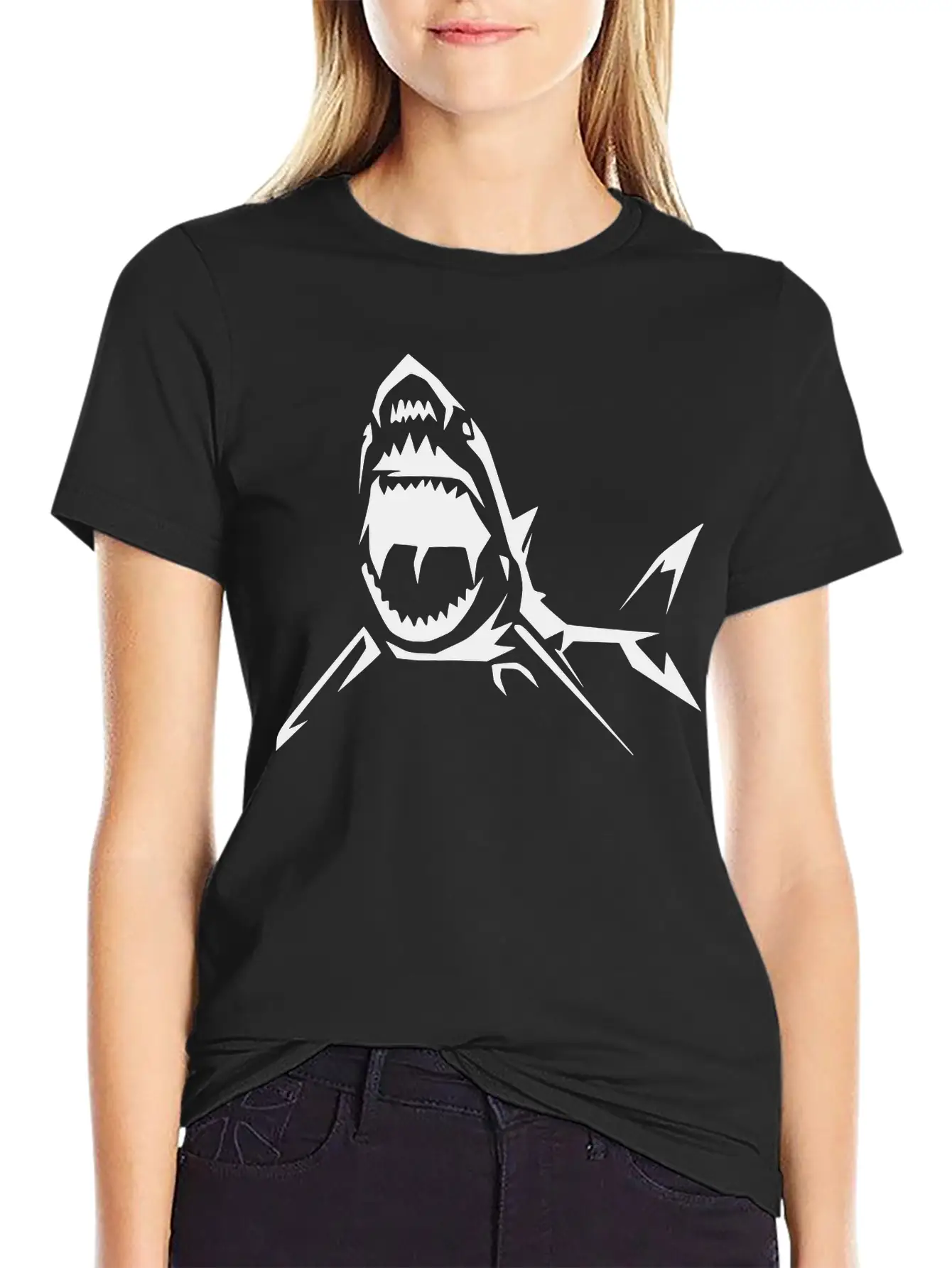Shark Relaxed Everyday Tee – Lightweight And Durable Cotton