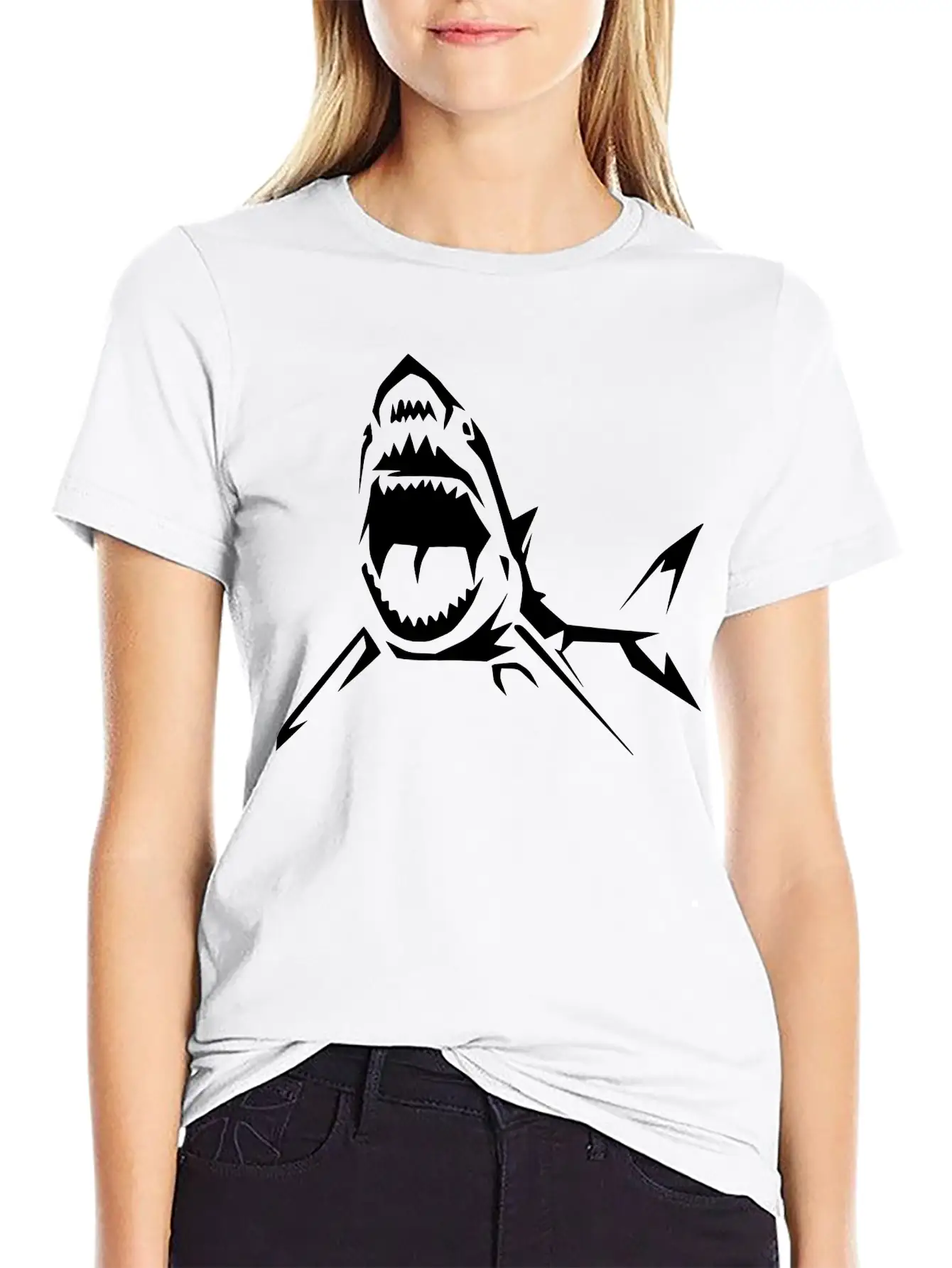 Shark Relaxed Everyday Tee – Lightweight And Durable Cotton