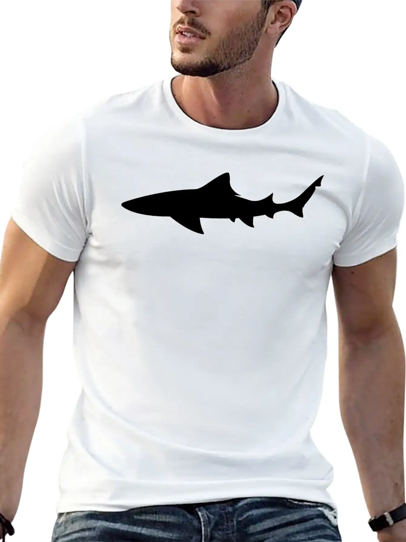 Shark Stylish Everyday T-Shirt – Unisex Basic Cotton Tee