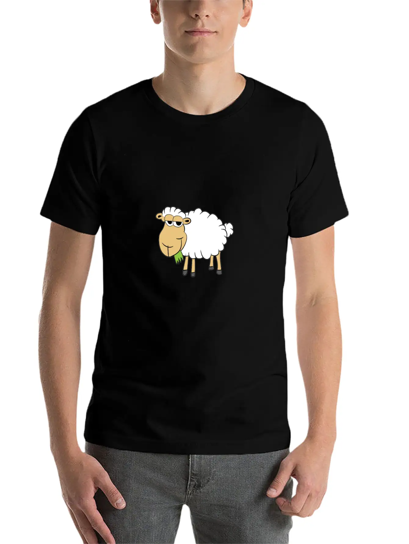 Sheep Is Eating Grass Classic Fit Graphic Tee For Daily Comfort – Unisex Cotton Shirt