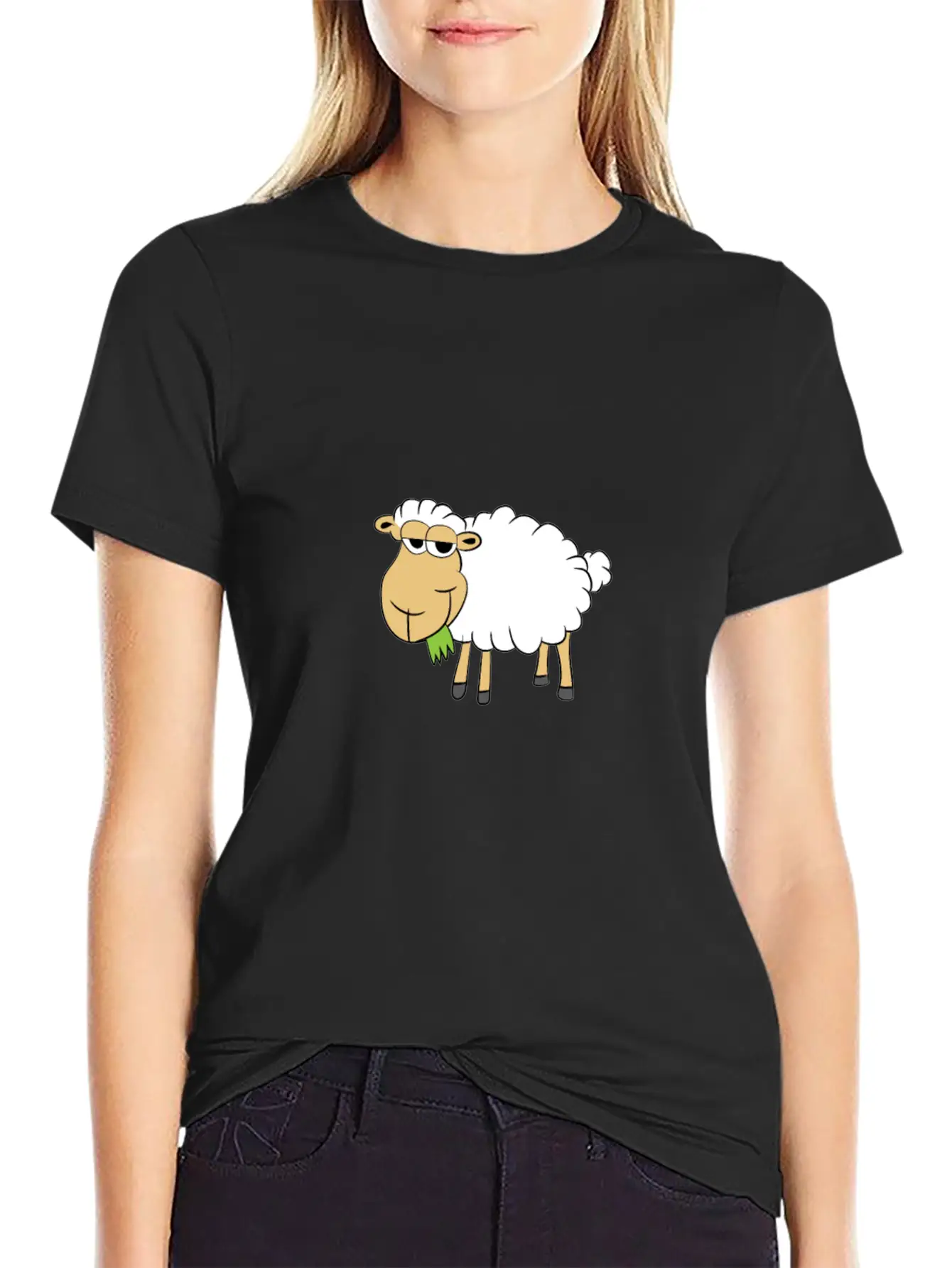 Sheep Is Eating Grass Classic Fit Graphic Tee For Daily Comfort – Unisex Cotton Shirt