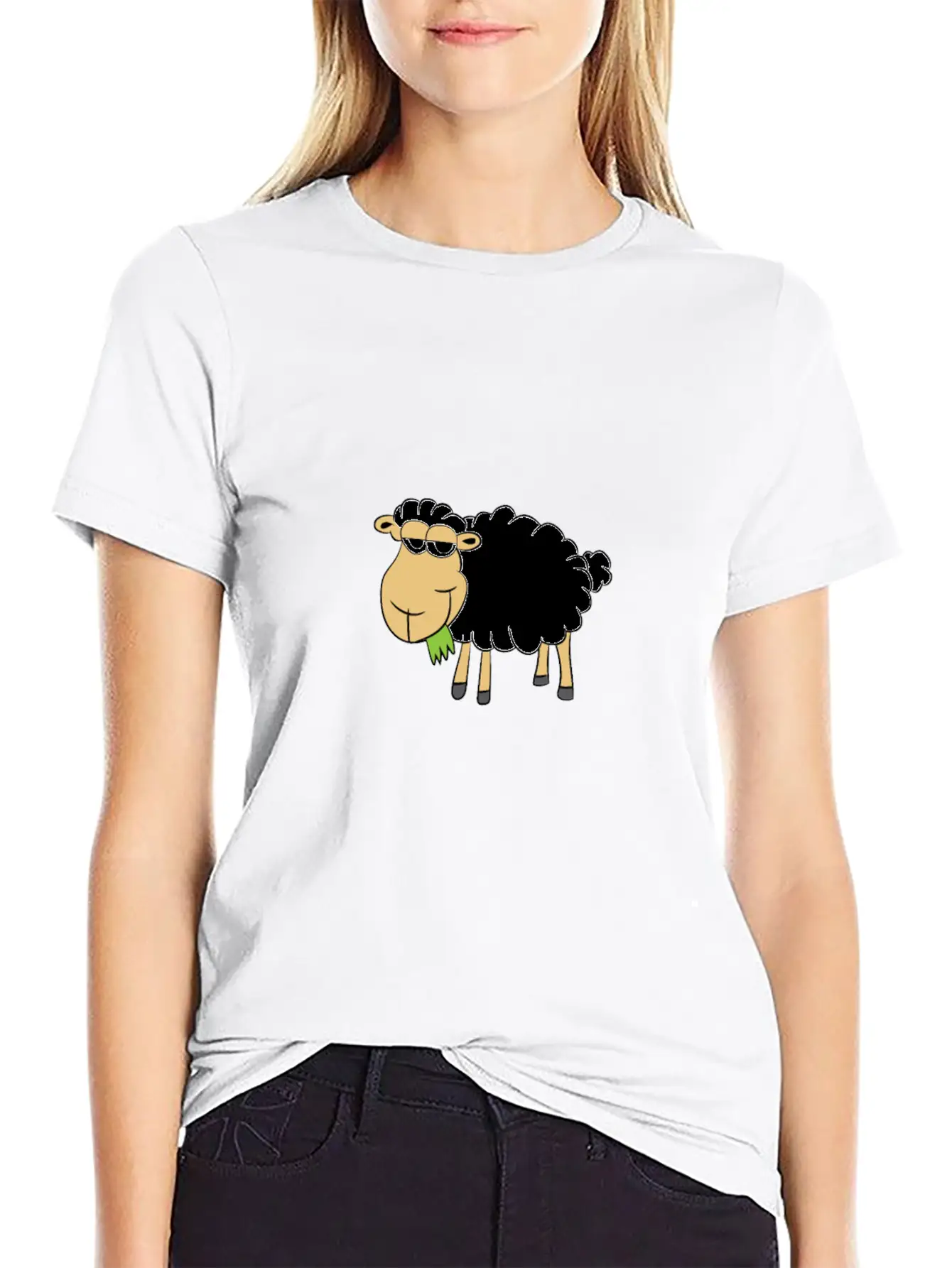 Sheep Is Eating Grass Classic Fit Graphic Tee For Daily Comfort – Unisex Cotton Shirt