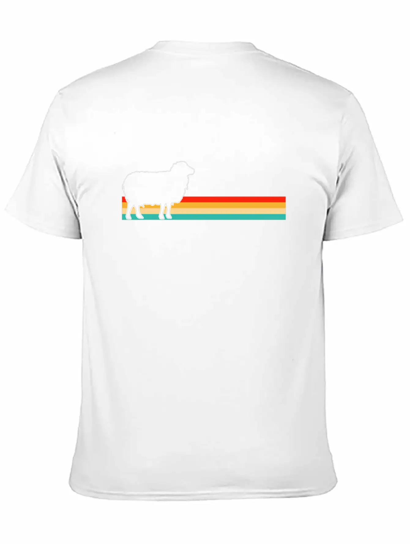 Sheep Retro Lightweight Cotton T-Shirt – Daily Comfort Graphic Shirt