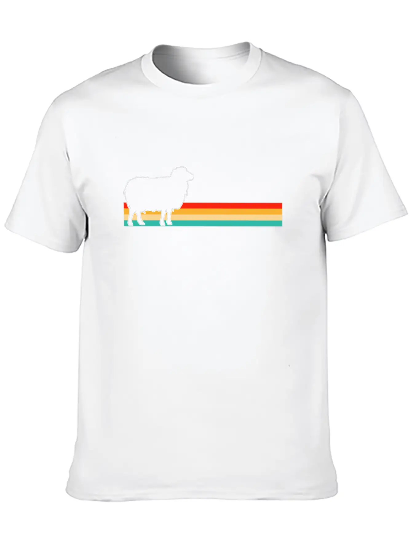 Sheep Retro Lightweight Cotton T-Shirt – Daily Comfort Graphic Shirt