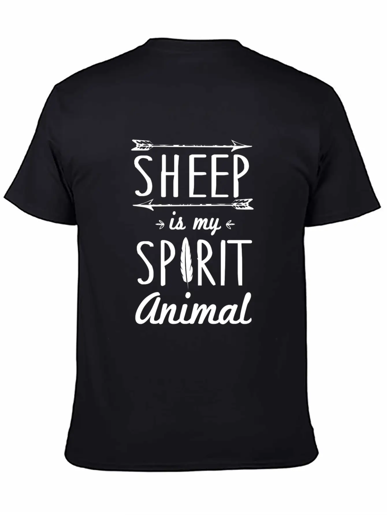 Sheep Spirit Animal T-Shirt Relaxed Everyday Tee – Lightweight And Durable Cotton