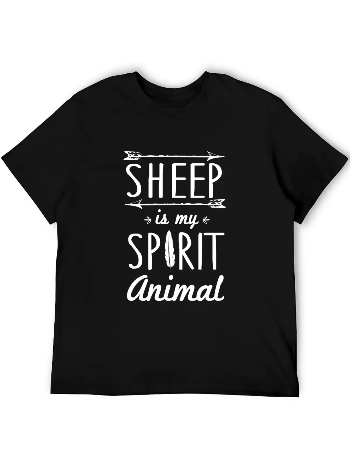 Sheep Spirit Animal T-Shirt Relaxed Everyday Tee – Lightweight And Durable Cotton