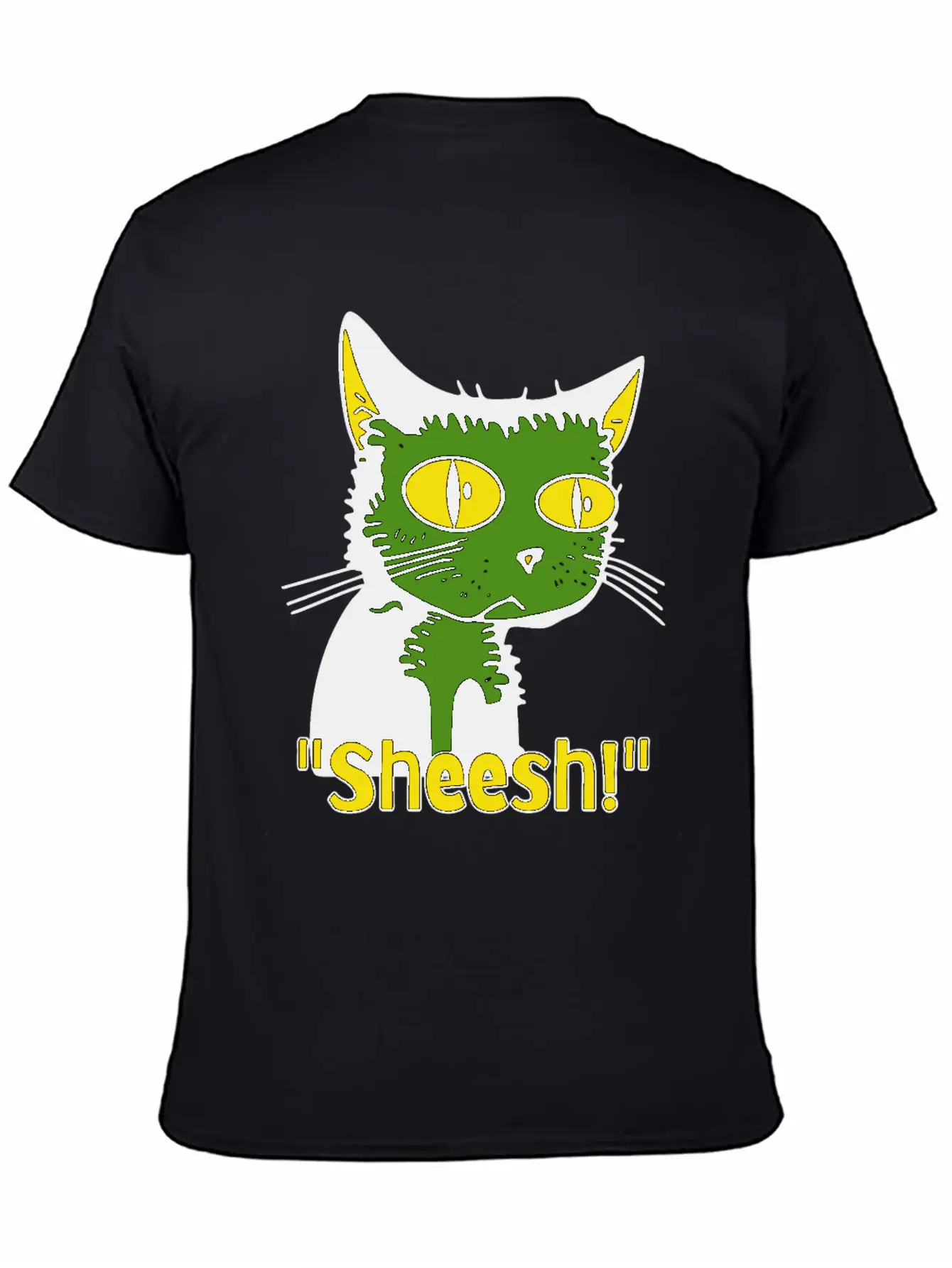 Sheesh Boredom Vintage Cartoon Cat Lightweight Cotton T-Shirt – Daily Comfort Graphic Shirt