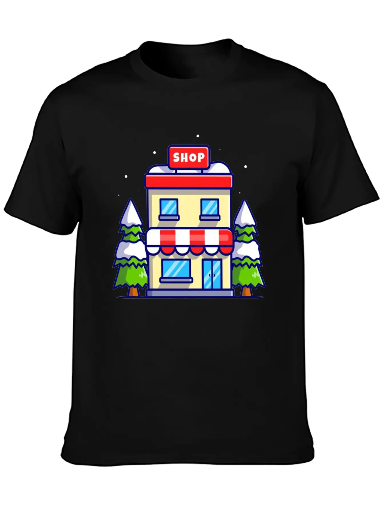 Shop Building In Winter Essential Cotton Tee For Daily Outfits – Unisex Style