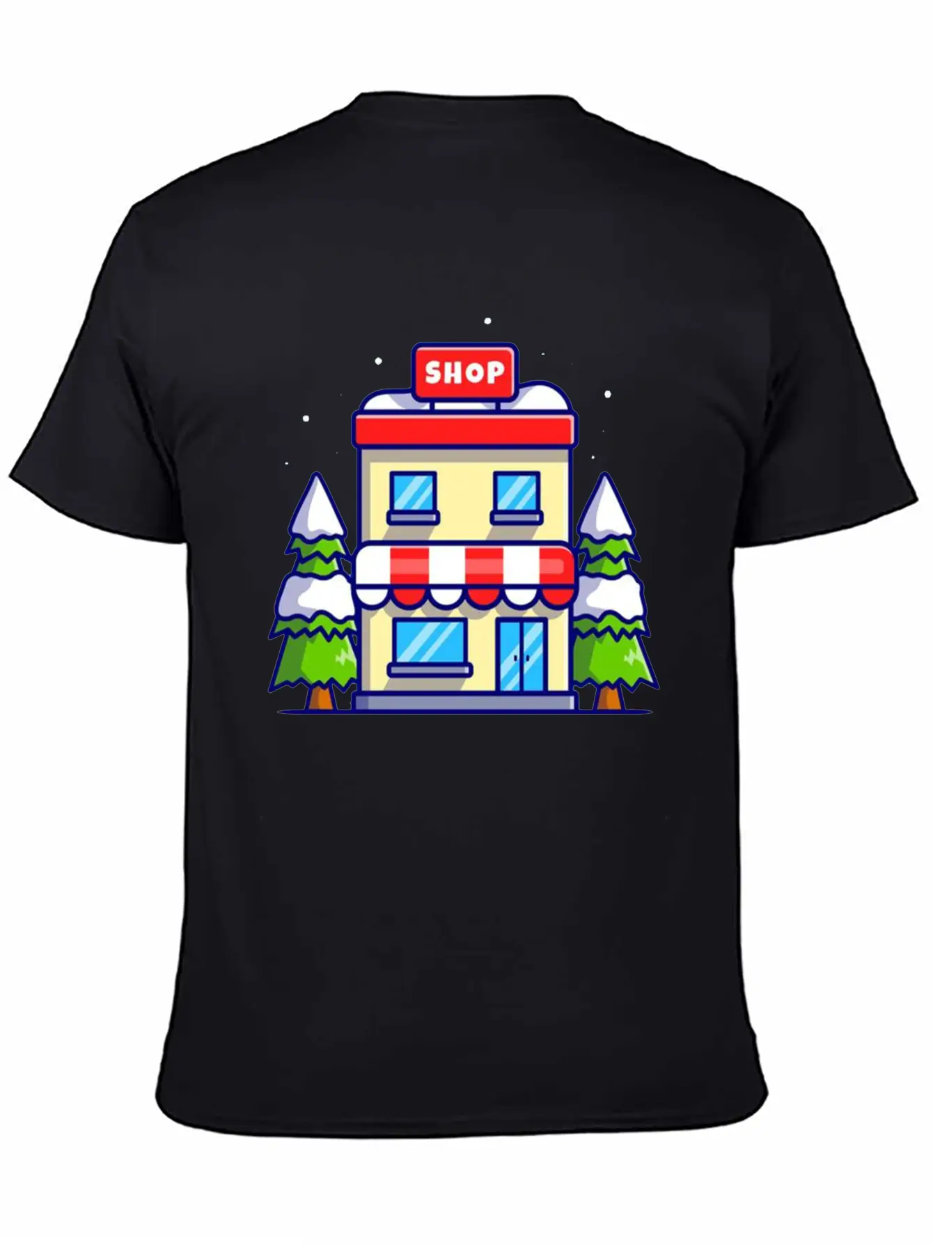 Shop Building In Winter Essential Cotton Tee For Daily Outfits – Unisex Style