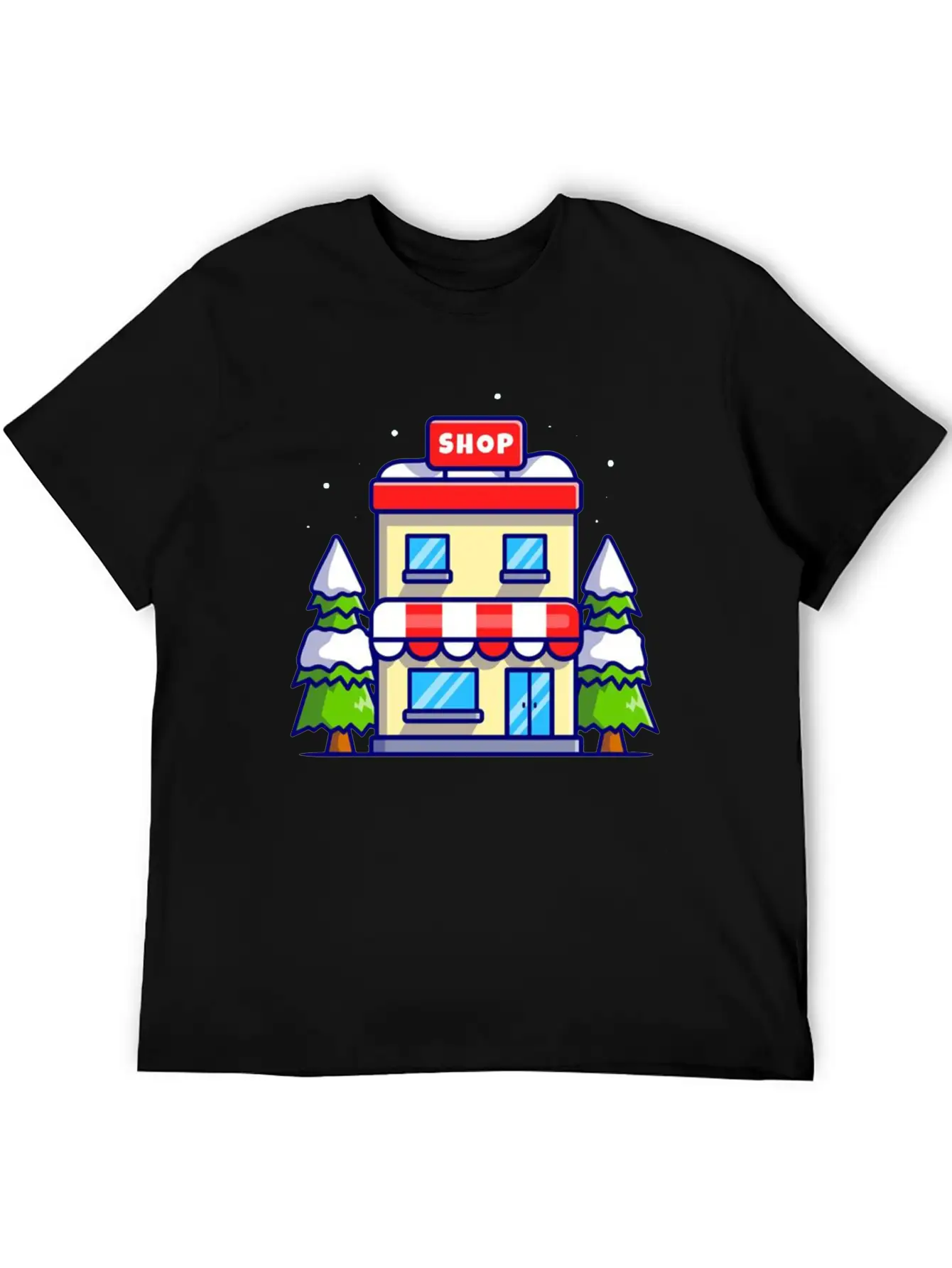 Shop Building In Winter Essential Cotton Tee For Daily Outfits – Unisex Style