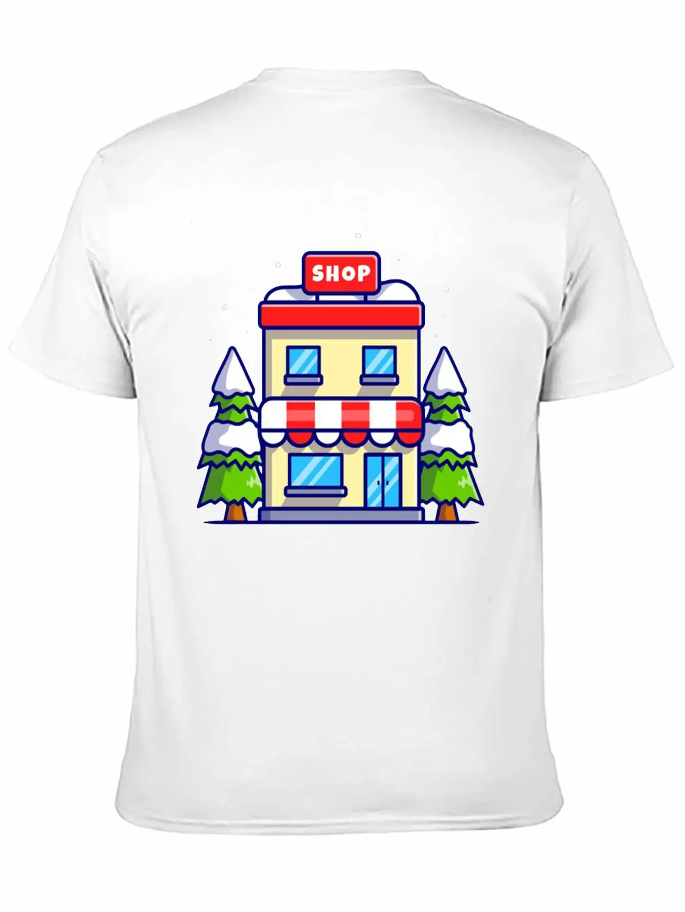 Shop Building In Winter Essential Cotton Tee For Daily Outfits – Unisex Style