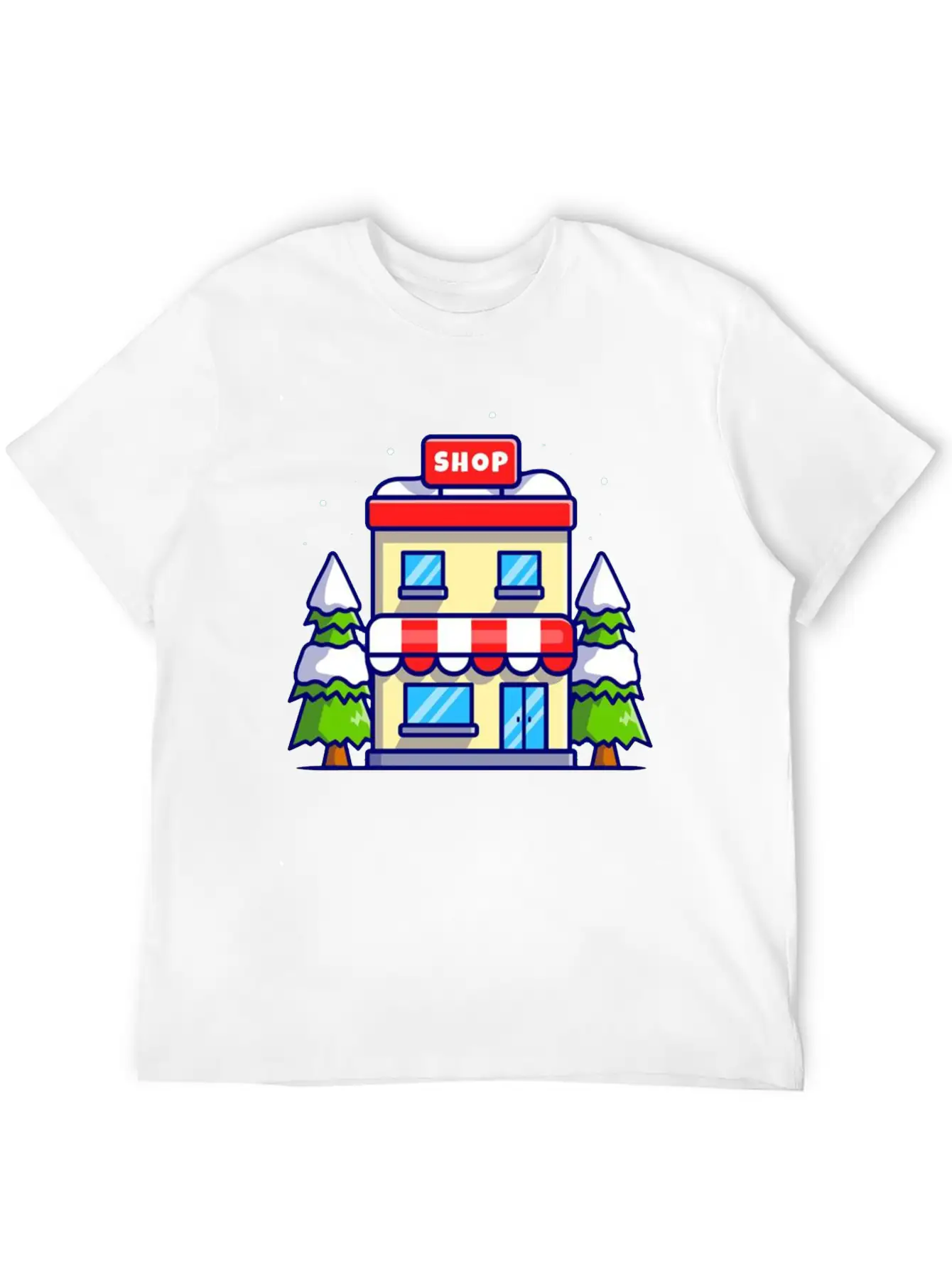 Shop Building In Winter Essential Cotton Tee For Daily Outfits – Unisex Style