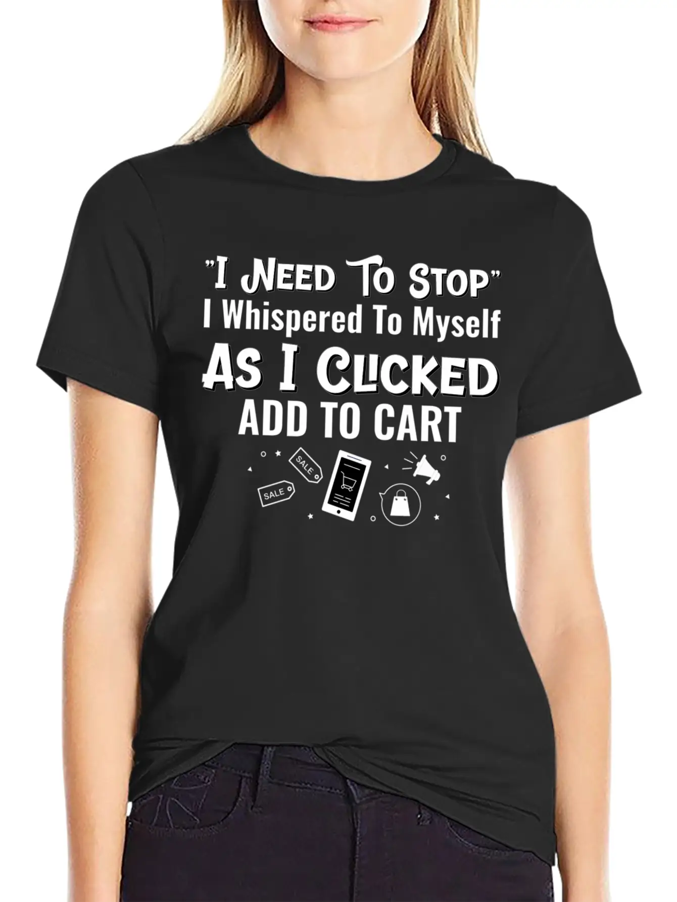 Shopaholic I Need To Stop Add To Cart Soft Cotton Short Sleeve Tee – Unisex Wardrobe Staple