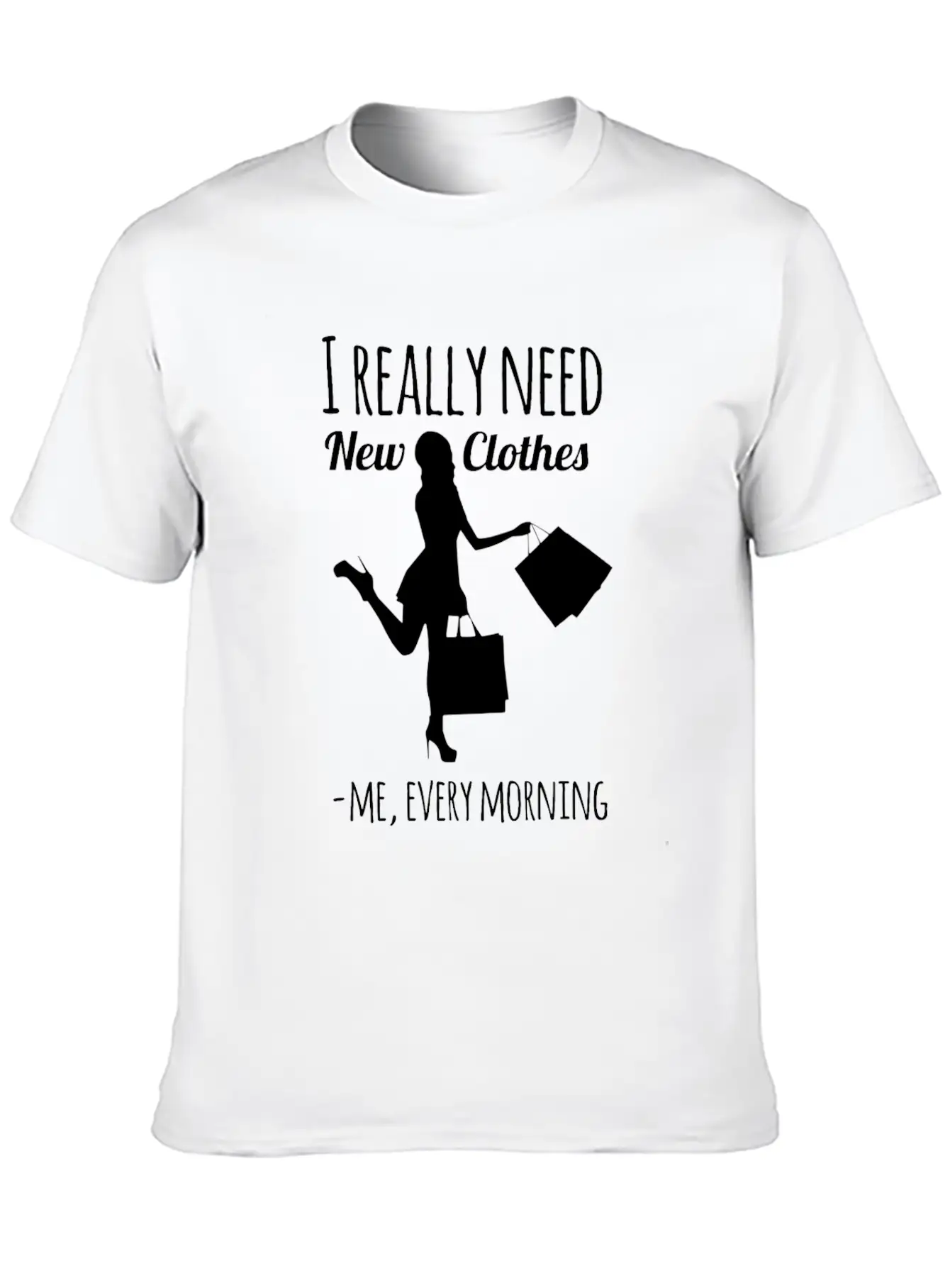 Shopping Shopping Clothes Bra Quote Funny Awesome Basic Graphic T-Shirt – Daily Comfort In Soft Cotton