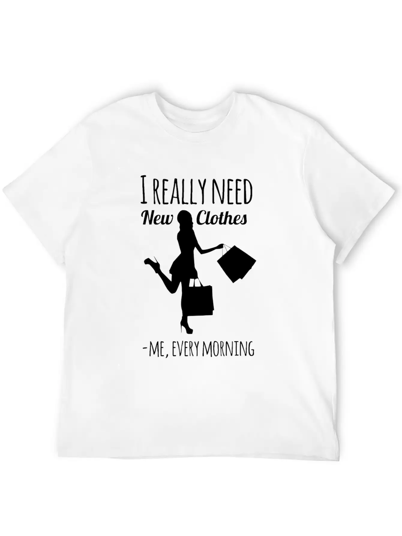 Shopping Shopping Clothes Bra Quote Funny Awesome Basic Graphic T-Shirt – Daily Comfort In Soft Cotton