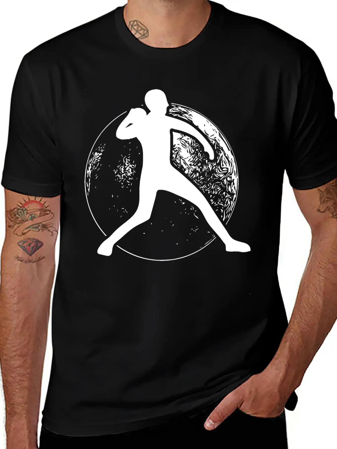 Shot Put Ball Retro Shot Put Athlete Throwing Modern Fit Casual T-Shirt – Clean And Versatile Design