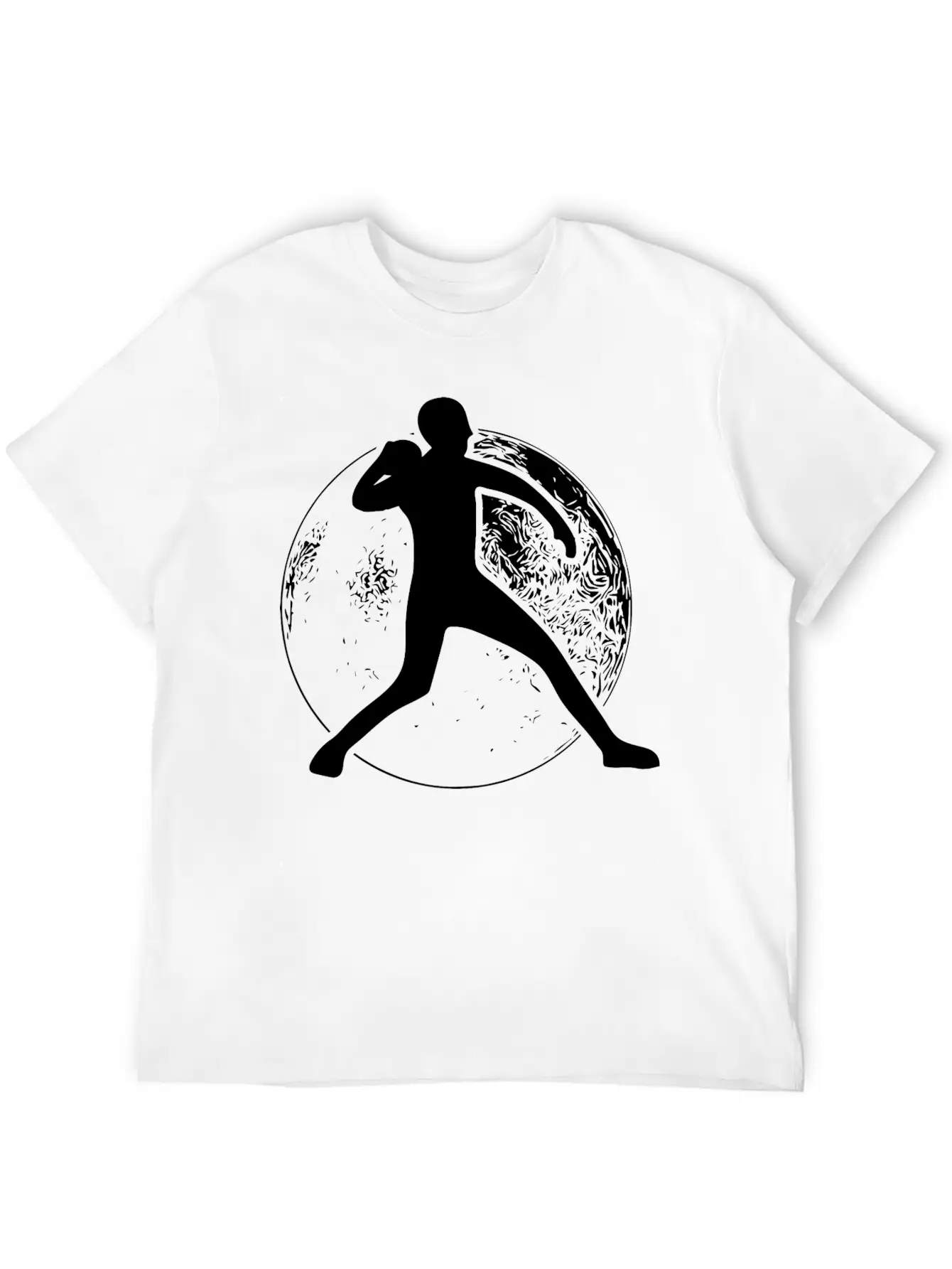 Shot Put Ball Retro Shot Put Athlete Throwing Modern Fit Casual T-Shirt – Clean And Versatile Design
