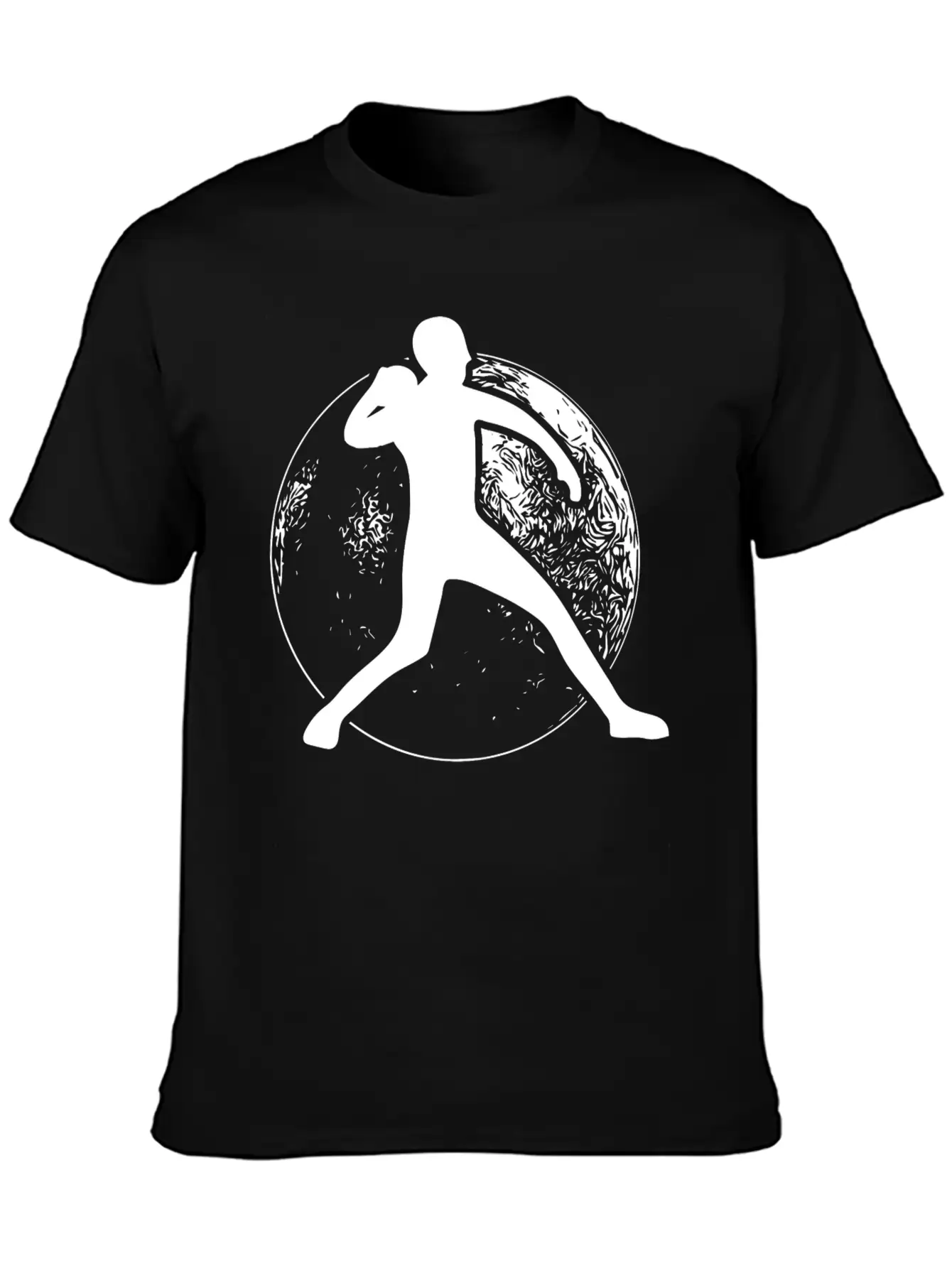 Shot Put Ball Retro Shot Put Athlete Throwing Modern Fit Casual T-Shirt – Clean And Versatile Design