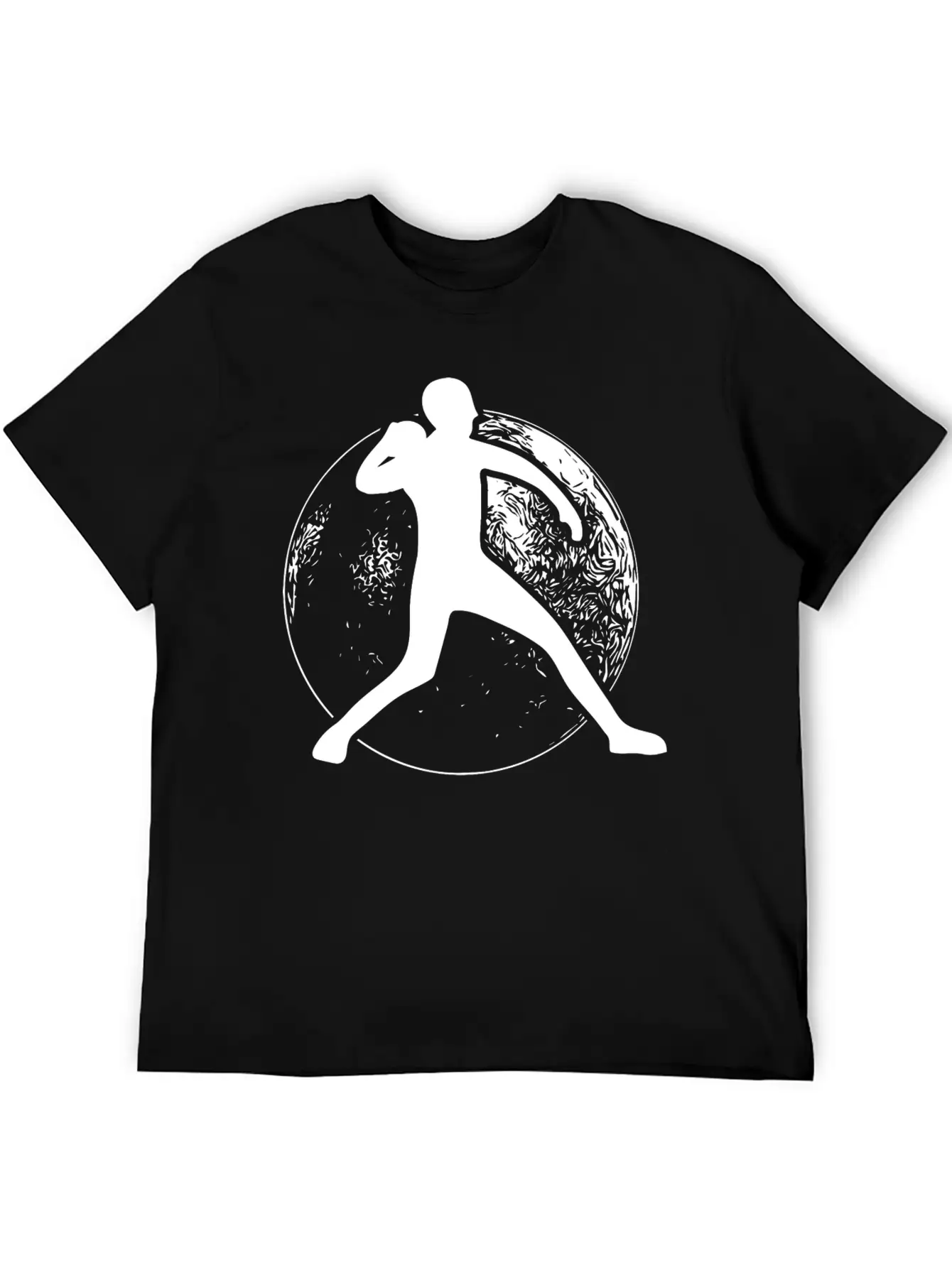 Shot Put Ball Retro Shot Put Athlete Throwing Modern Fit Casual T-Shirt – Clean And Versatile Design
