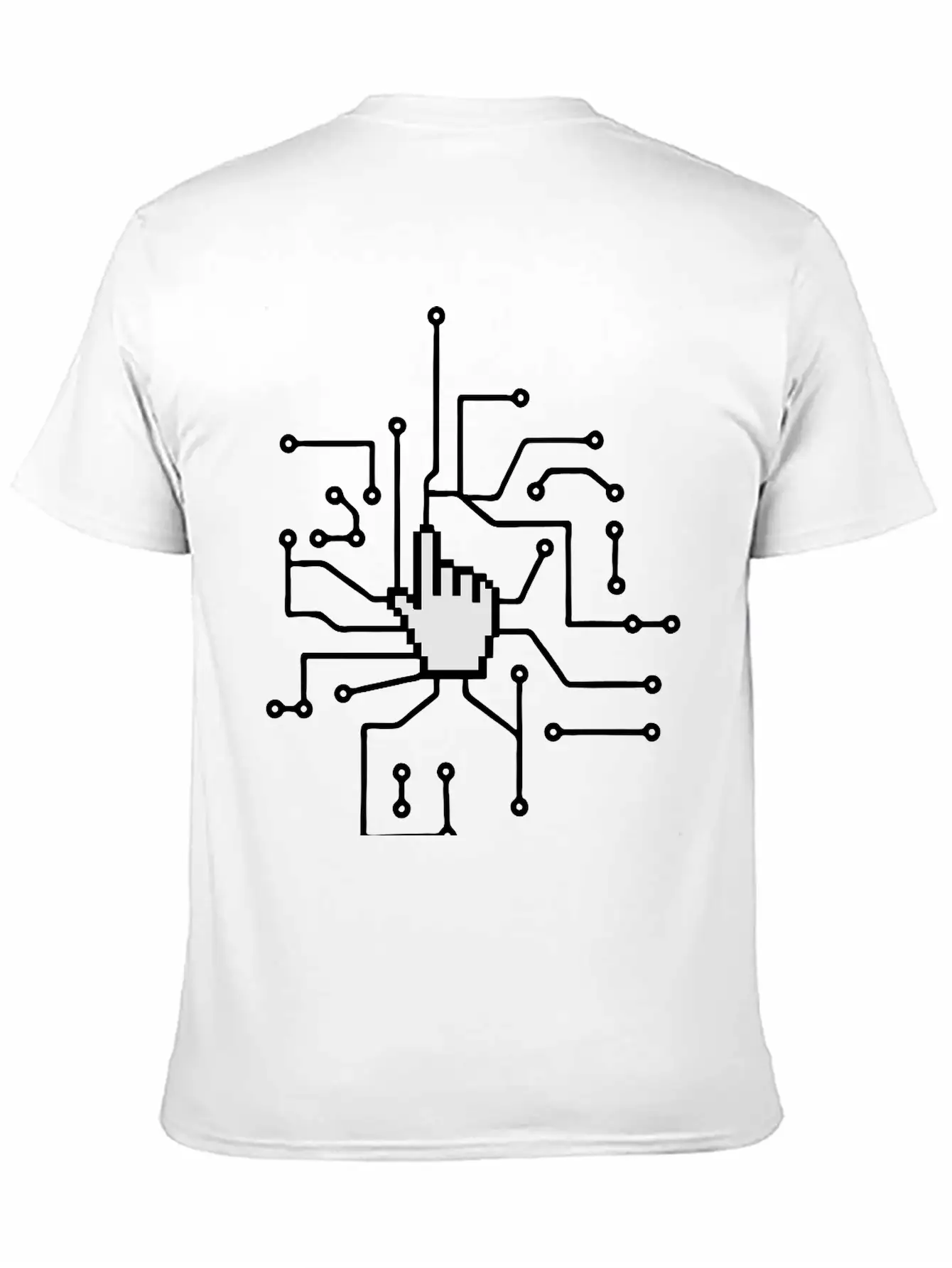 Show Mouse Hand Click Computer Pc Online Circuitry Essential Cotton Tee For Daily Outfits – Unisex Style