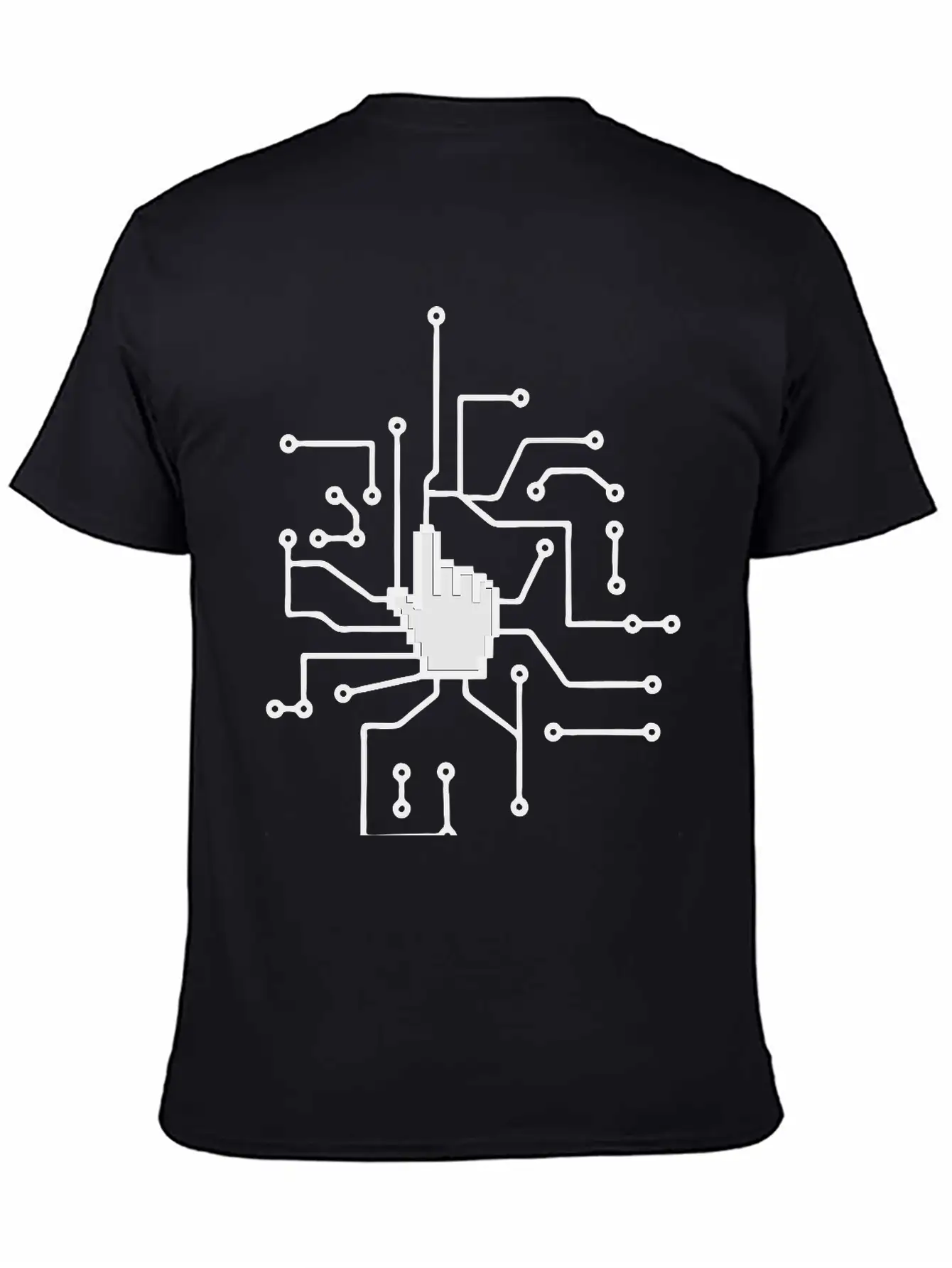 Show Mouse Hand Click Computer Pc Online Circuitry Essential Cotton Tee For Daily Outfits – Unisex Style