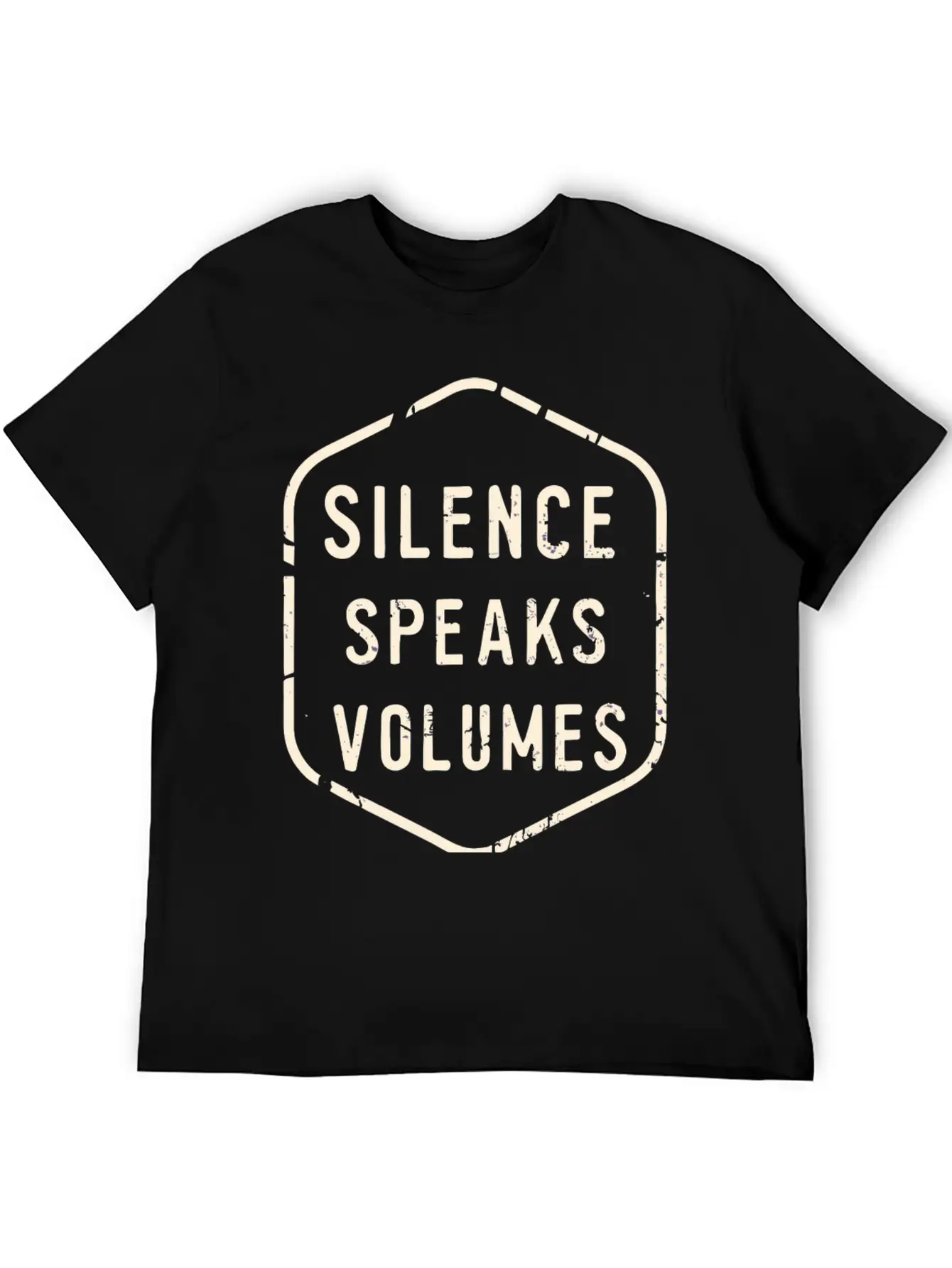 Silence Speaks Volumes Modern Fit Casual T-Shirt ��� Clean And Versatile Design