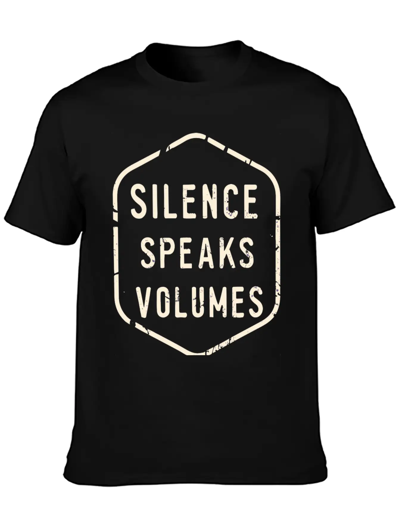 Silence Speaks Volumes Modern Fit Casual T-Shirt ��� Clean And Versatile Design