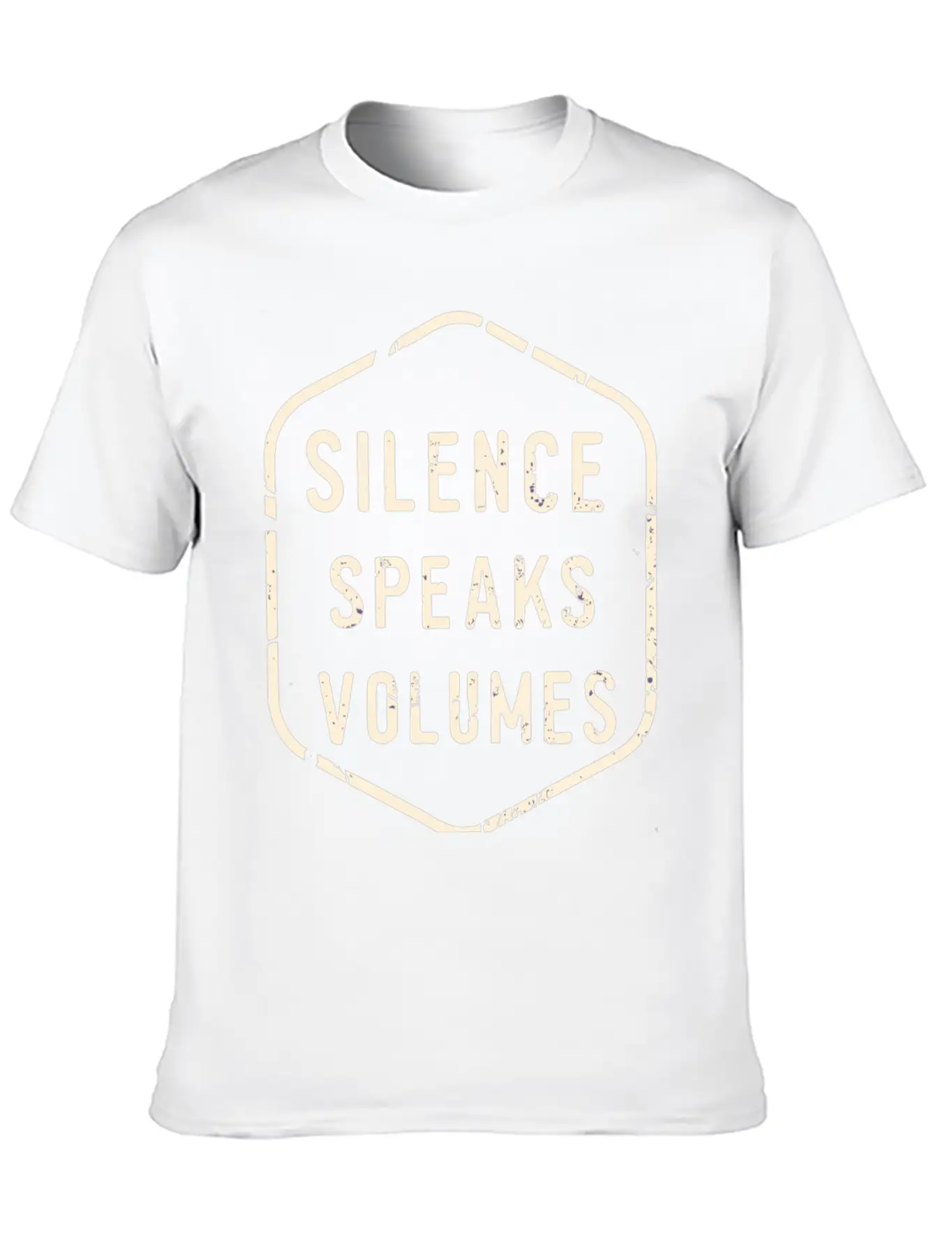 Silence Speaks Volumes Modern Fit Casual T-Shirt ��� Clean And Versatile Design