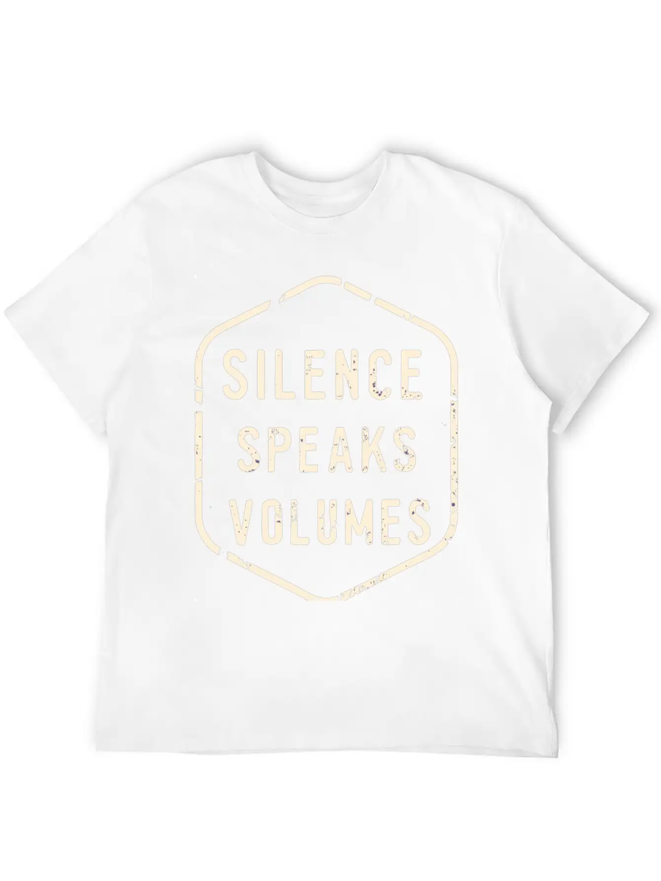 Silence Speaks Volumes Modern Fit Casual T-Shirt ��� Clean And Versatile Design