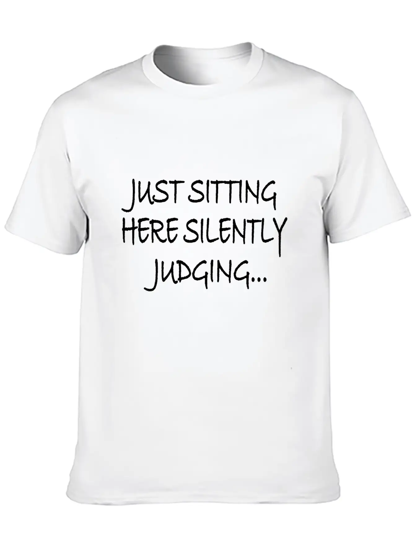 Silently Judging Relaxed Everyday Tee – Lightweight And Durable Cotton