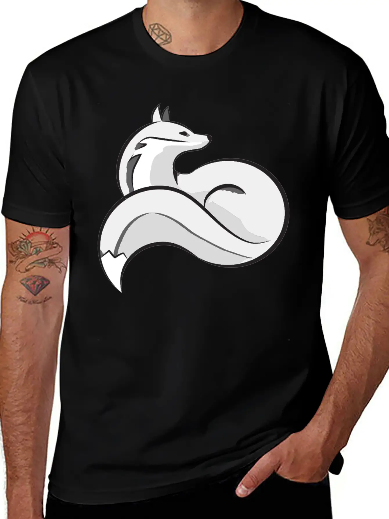 Silver Fox Essential Cotton Tee For Daily Outfits – Unisex Style