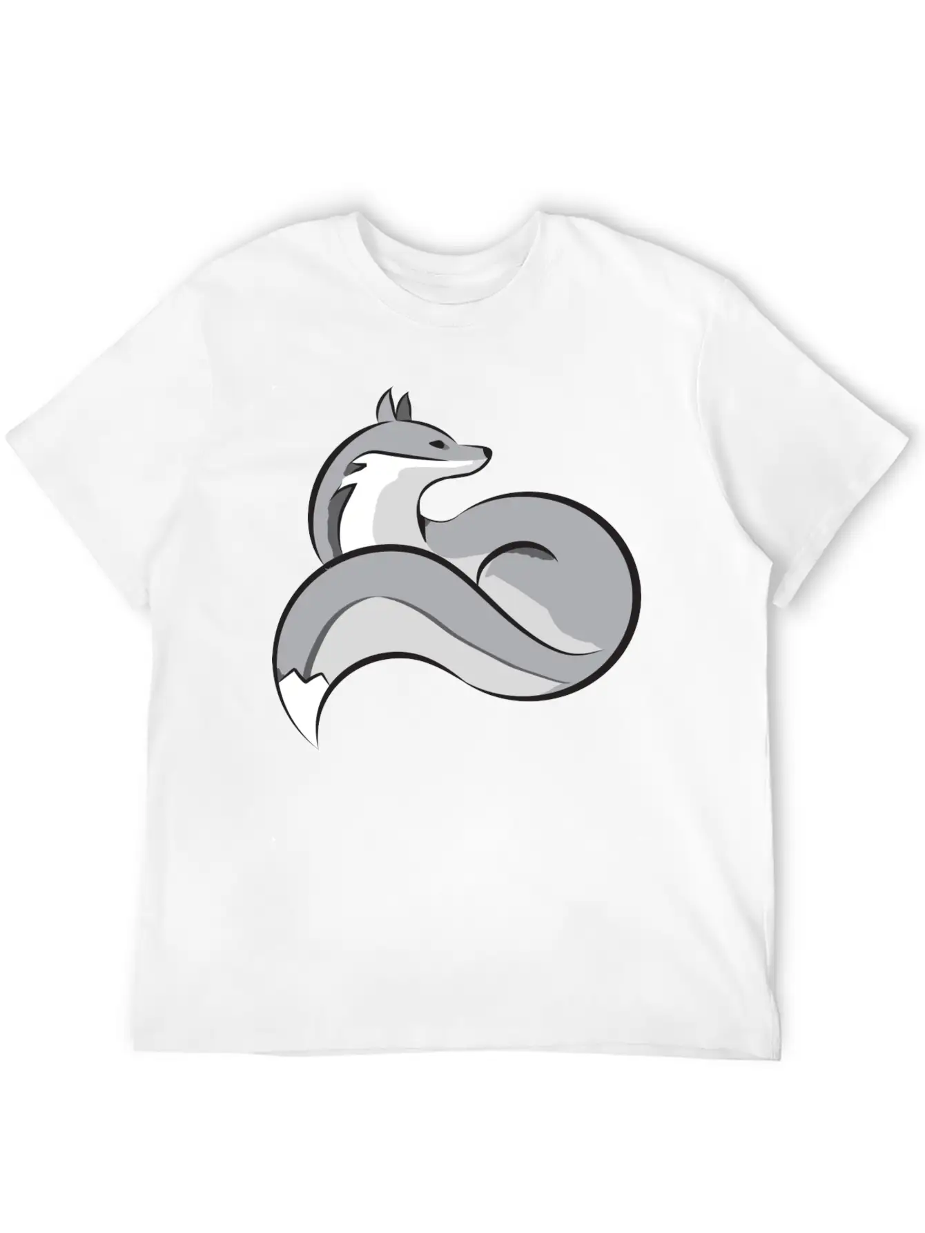 Silver Fox Essential Cotton Tee For Daily Outfits – Unisex Style
