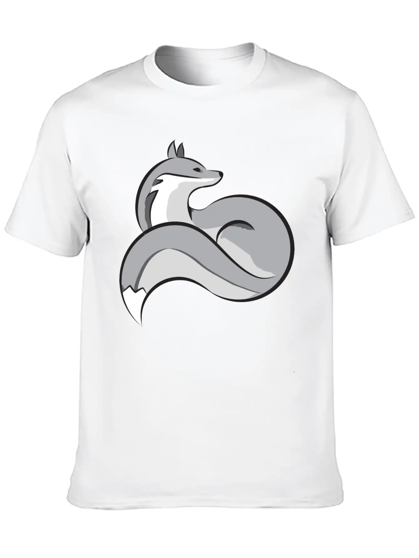 Silver Fox Essential Cotton Tee For Daily Outfits – Unisex Style