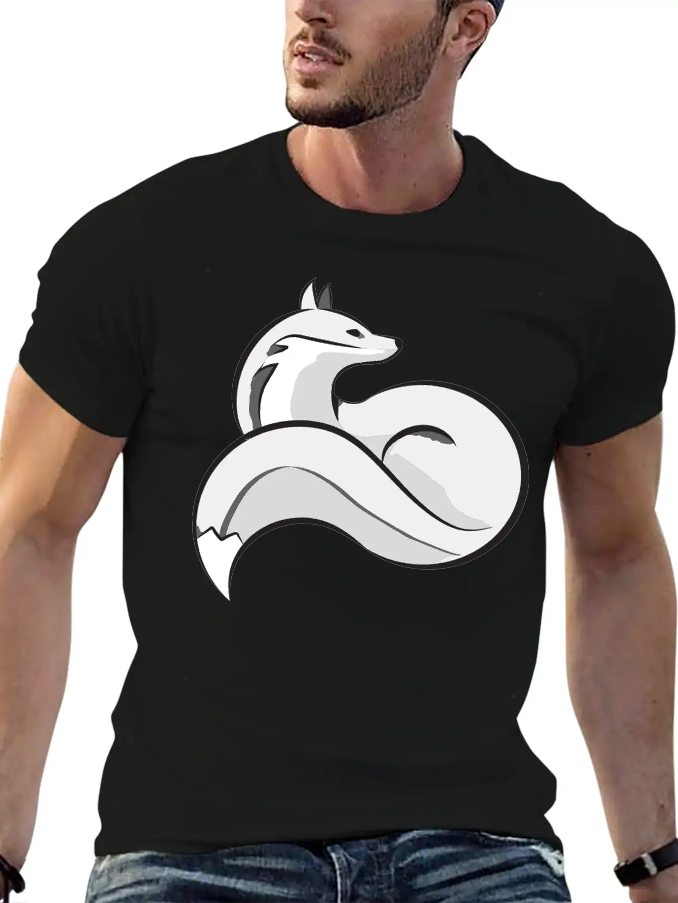 Silver Fox Essential Cotton Tee For Daily Outfits – Unisex Style