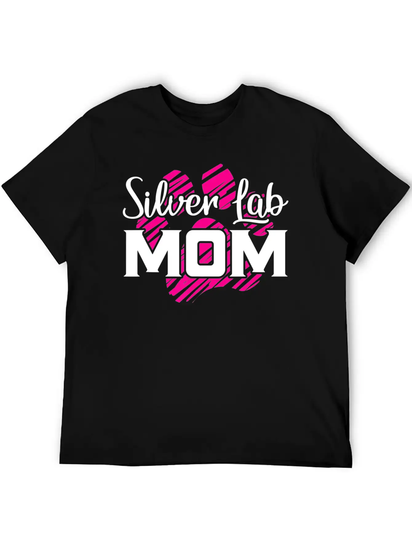 Silver Lab Mom Gifts For Far Mama Dog Lovers Lightweight Cotton T-Shirt – Daily Comfort Graphic Shirt
