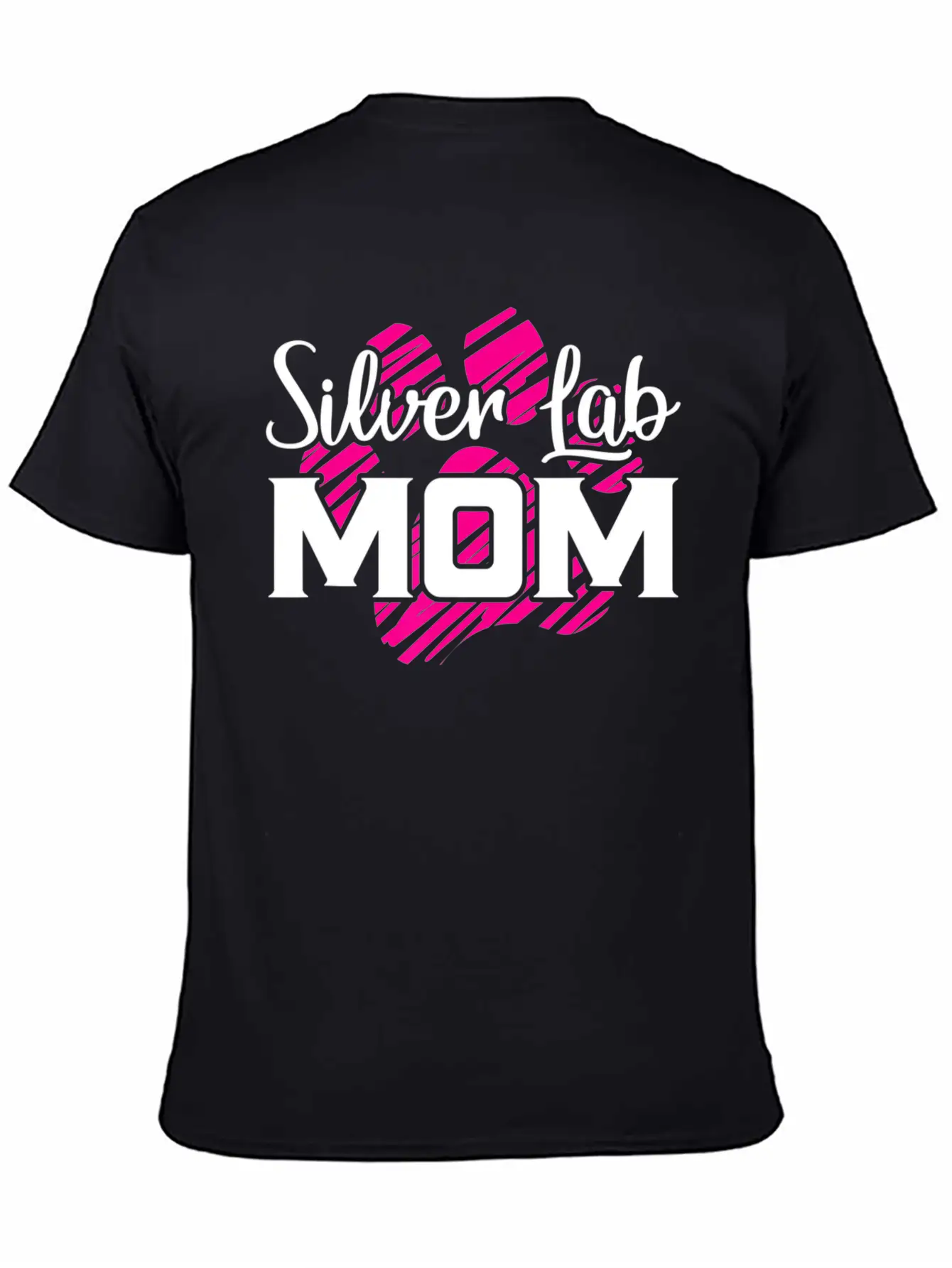 Silver Lab Mom Gifts For Far Mama Dog Lovers Lightweight Cotton T-Shirt – Daily Comfort Graphic Shirt