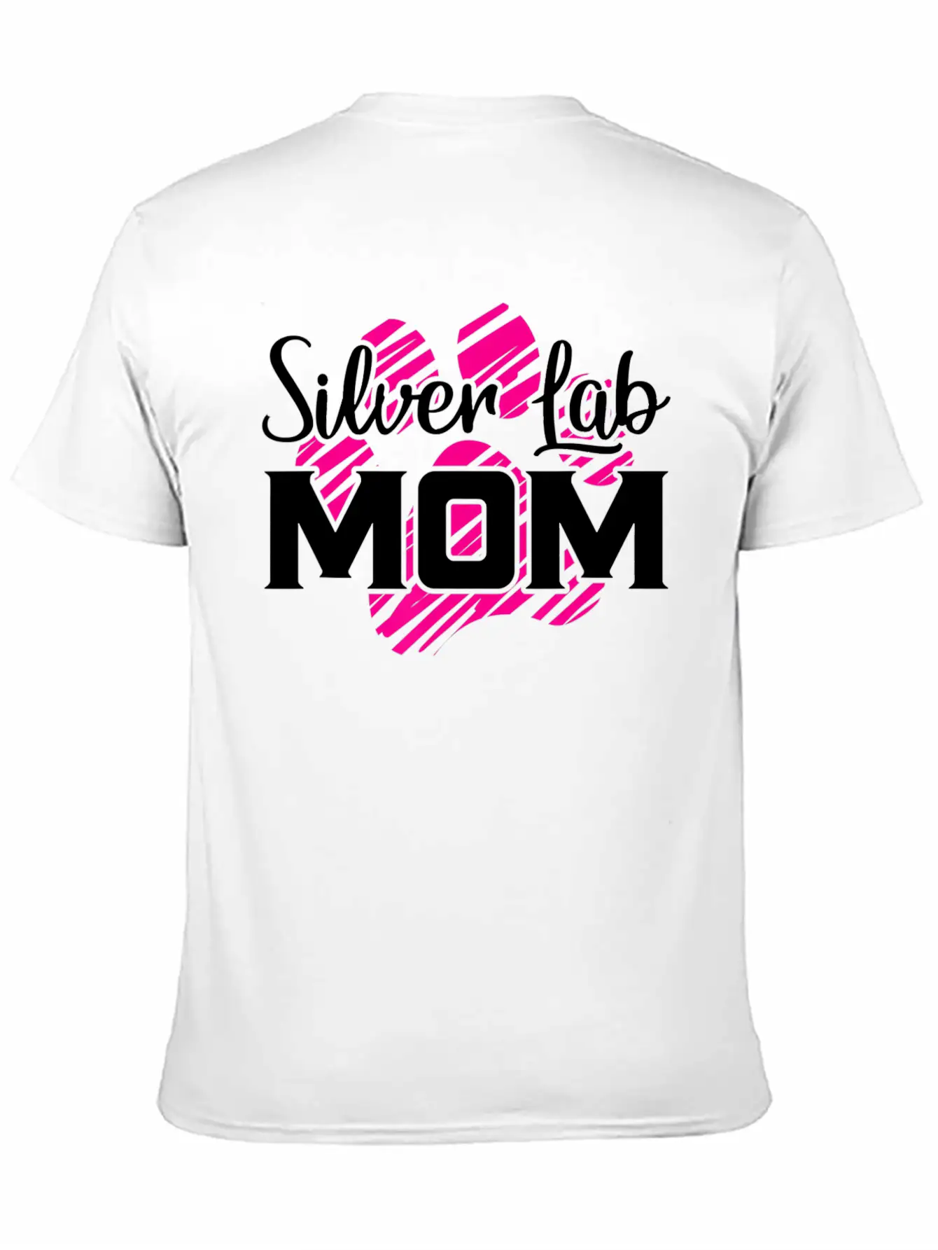 Silver Lab Mom Gifts For Far Mama Dog Lovers Lightweight Cotton T-Shirt – Daily Comfort Graphic Shirt