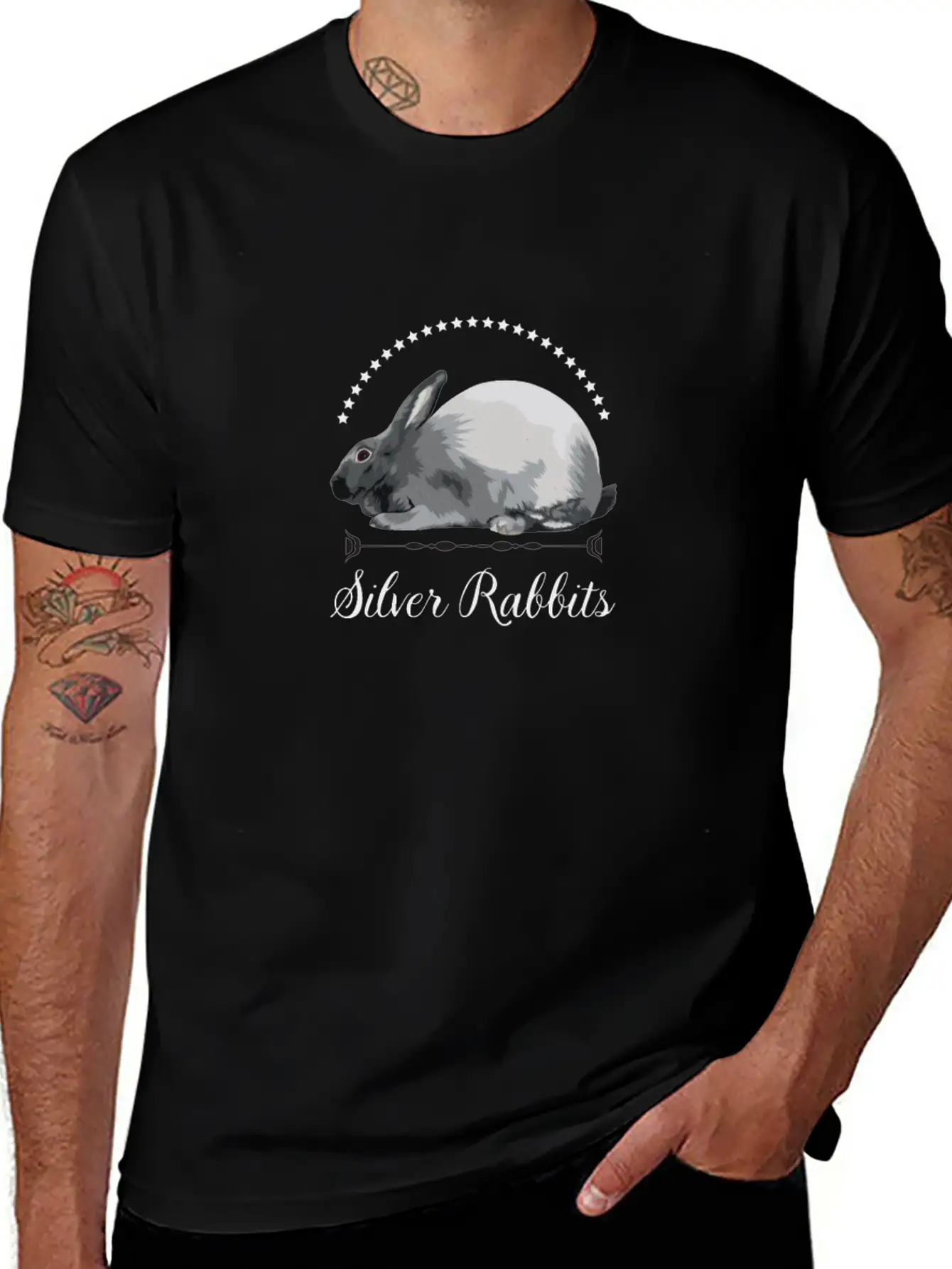 Silver Rabbits Classic Fit Graphic Tee For Daily Comfort – Unisex Cotton Shirt