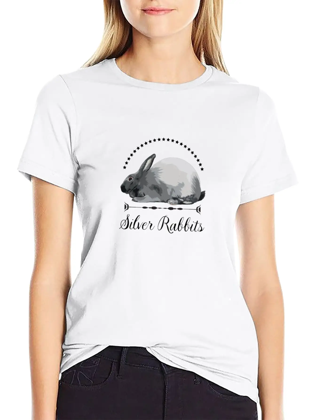 Silver Rabbits Classic Fit Graphic Tee For Daily Comfort – Unisex Cotton Shirt