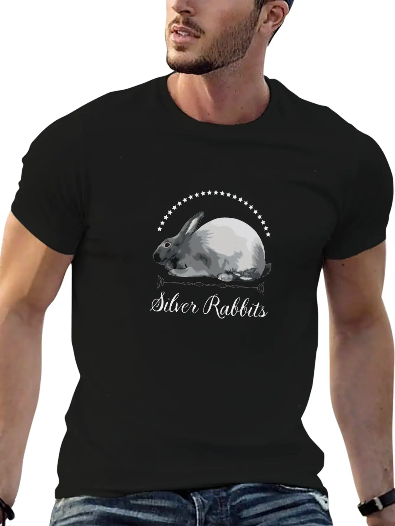Silver Rabbits Classic Fit Graphic Tee For Daily Comfort – Unisex Cotton Shirt
