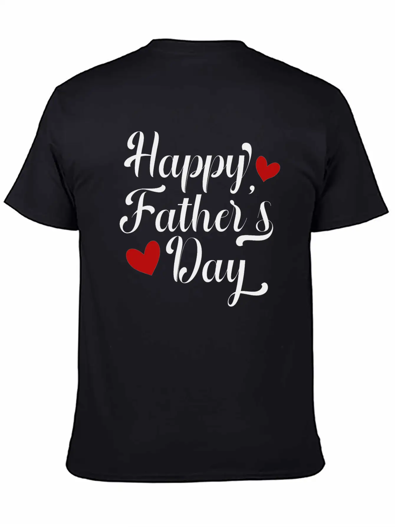 Simple And Elegant Happy Father's Day Calligraphy Modern Fit Casual T-Shirt ��� Clean And Versatile Design